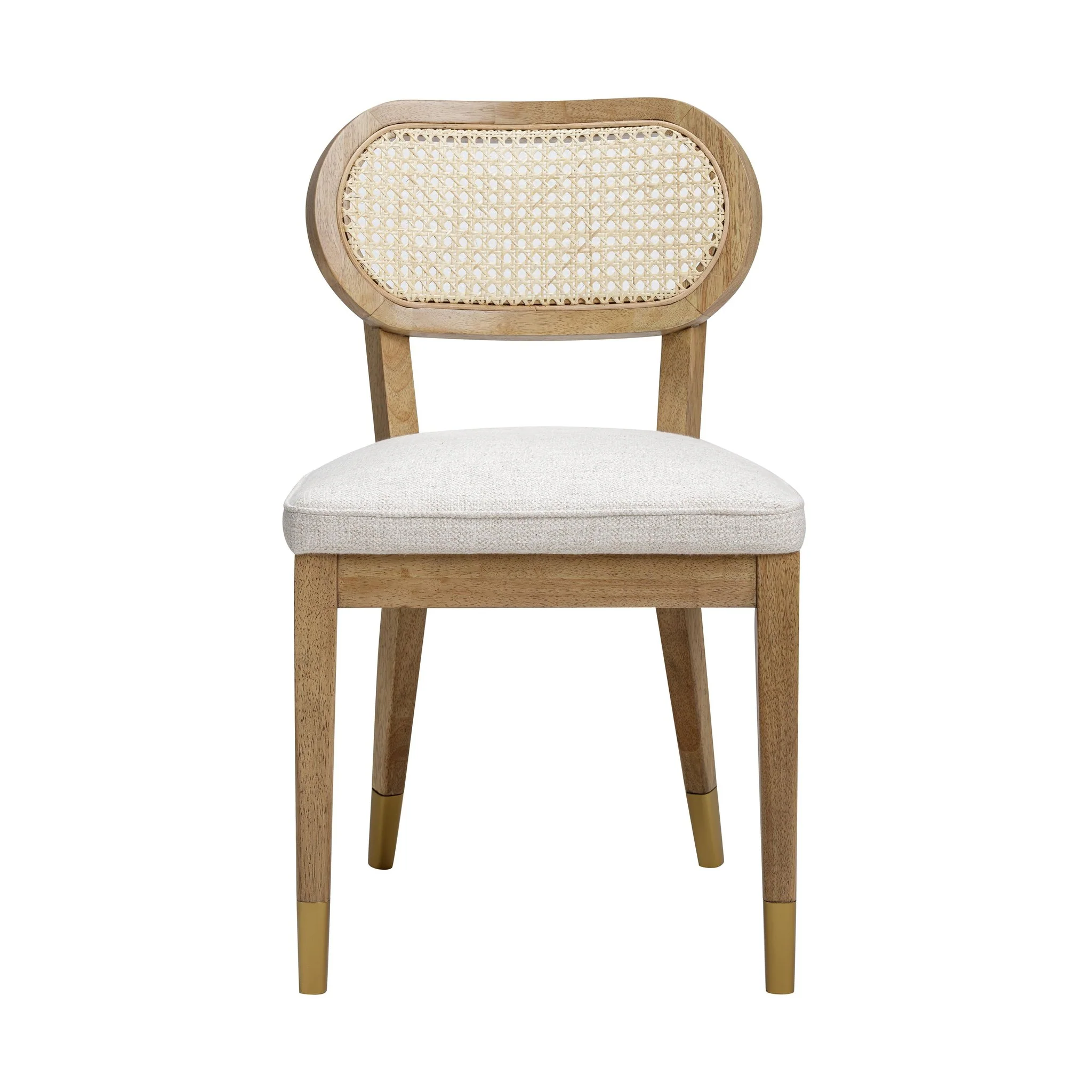 Cosette Natural Performance Linen Dining Chair - Image 3