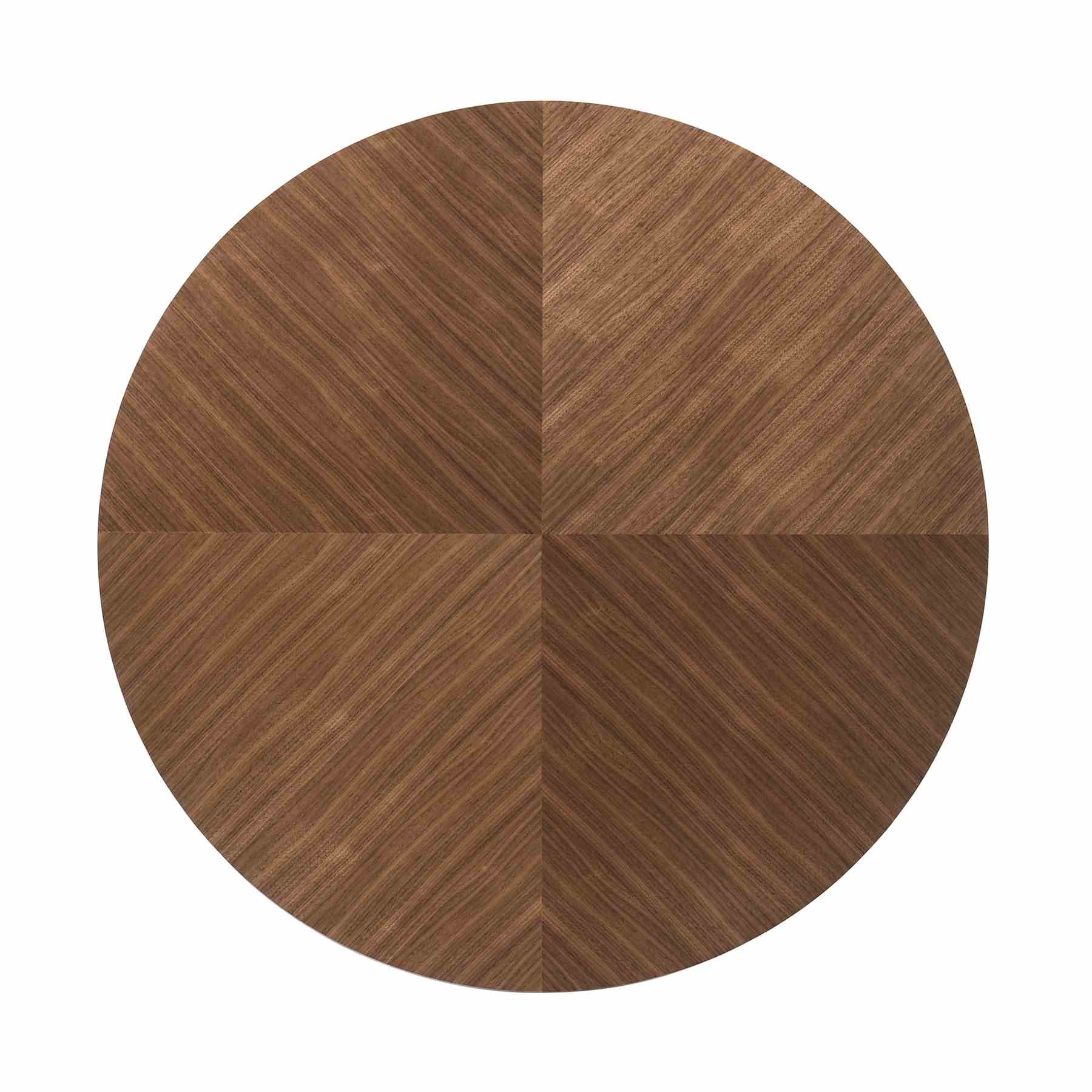 Cosmo Walnut Veneer Coffee Table with Black Metal Base - Image 3
