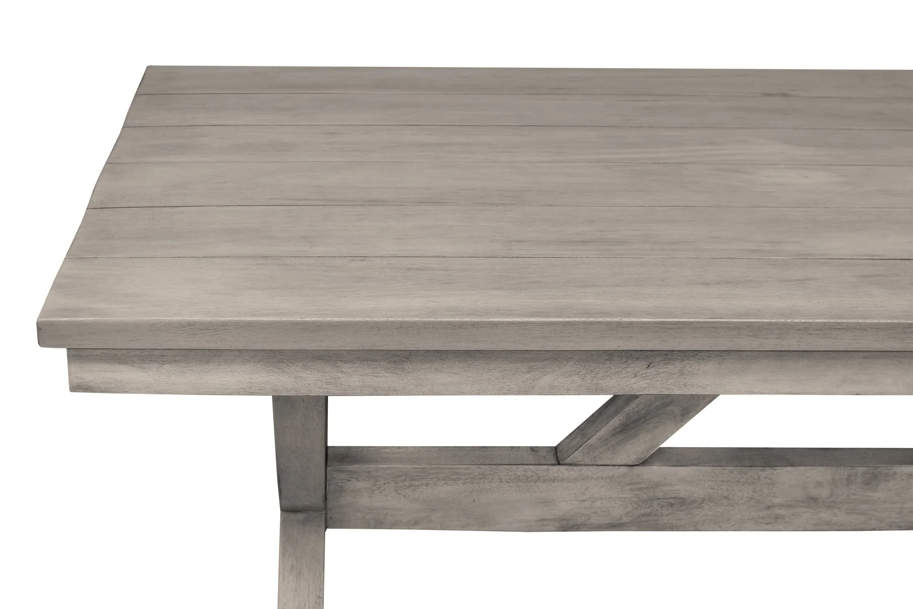Costa 7-Piece Patio Outdoor Dining Set in Gray Acacia Wood and Rope - Image 8