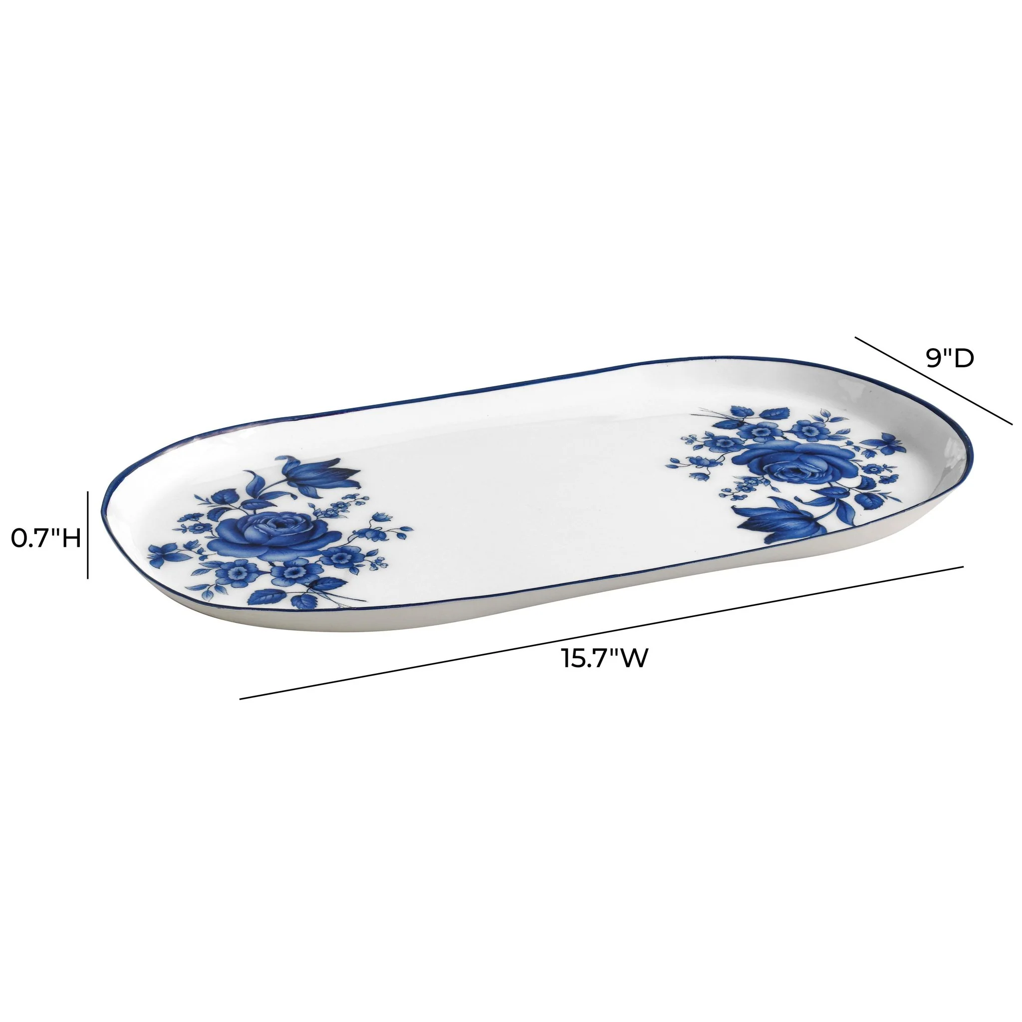 Cottage China Blue & White Serving Tray - Image 5