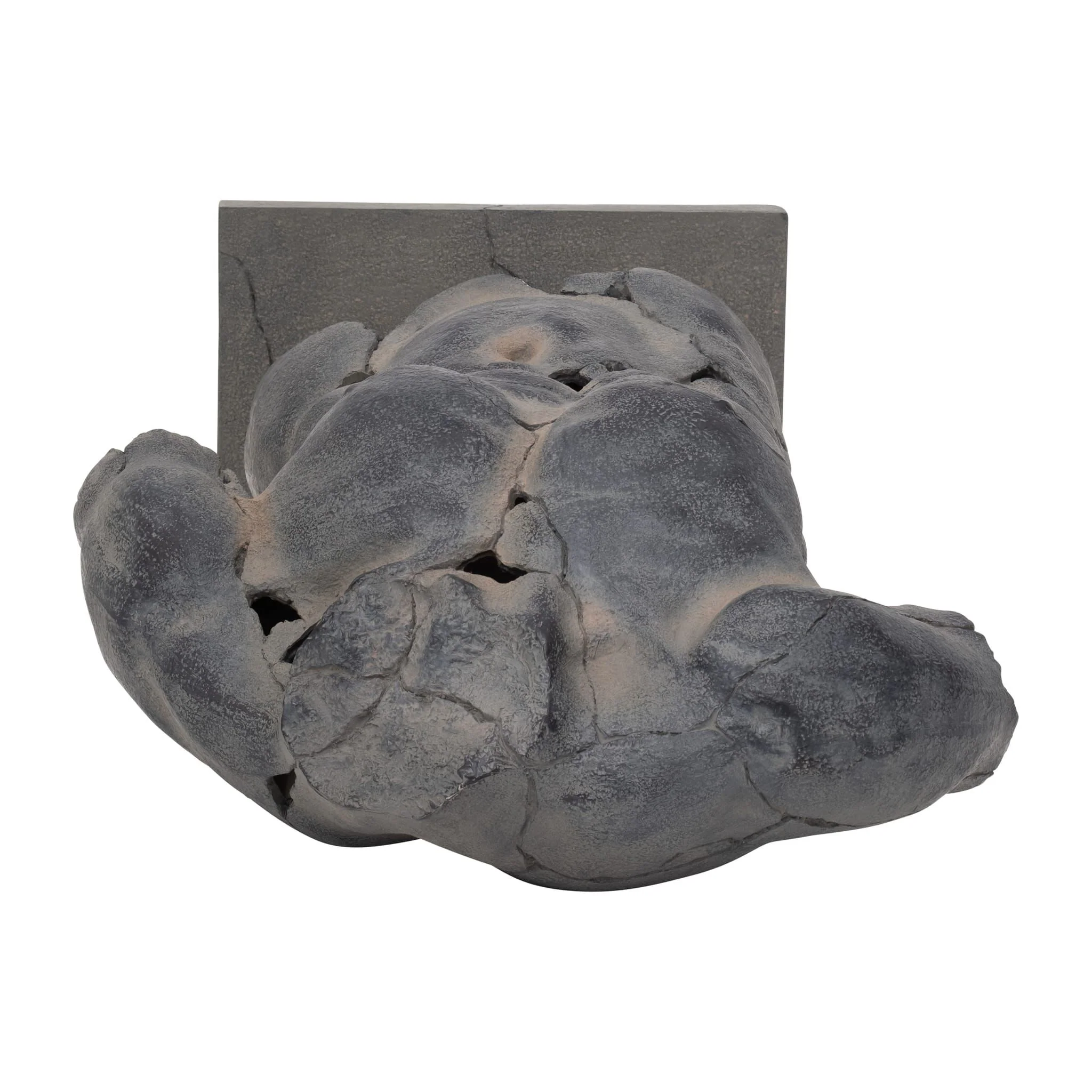 Cracked Torso Sculpture, Grey - Image 6