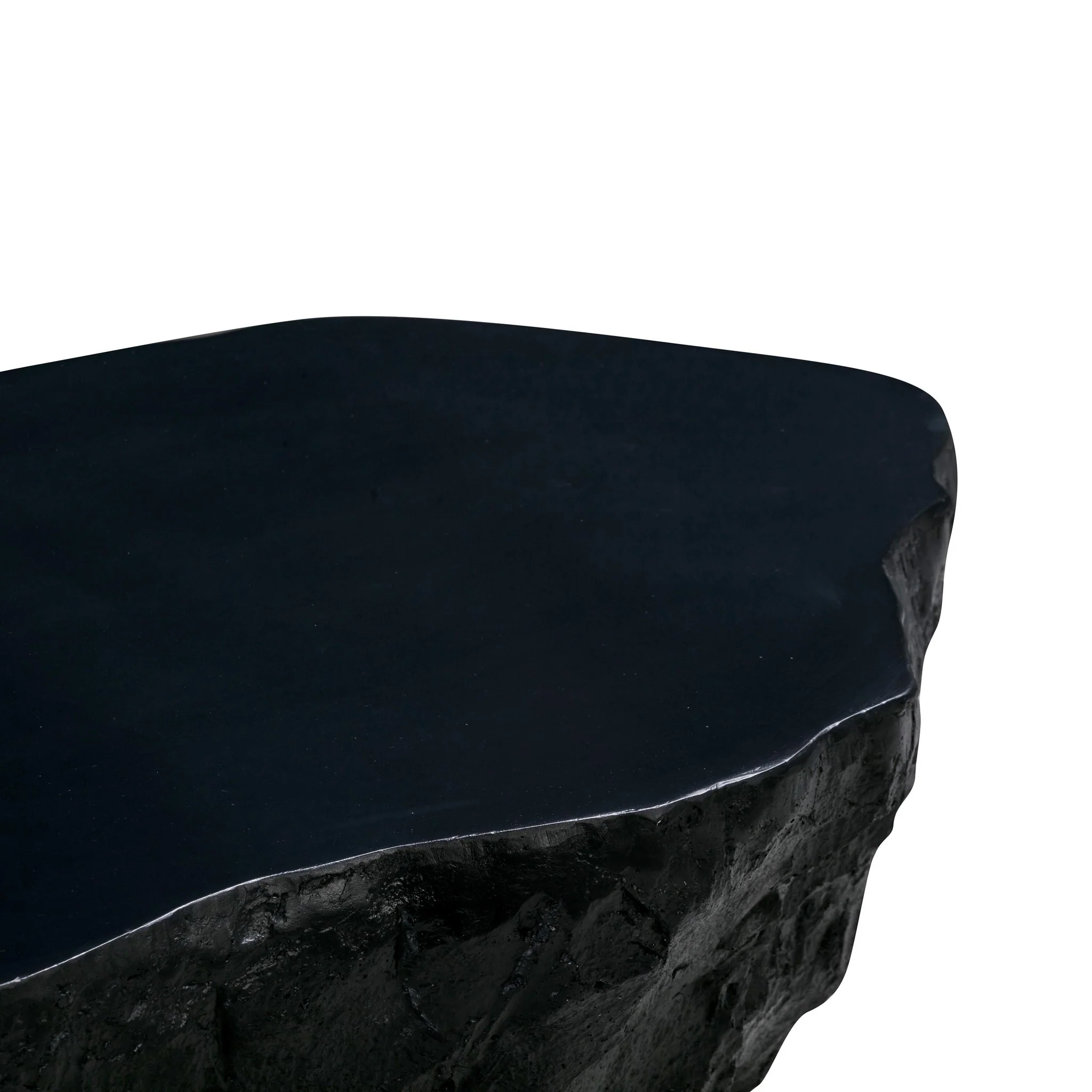 Crag Black Concrete Coffee Table - Image 5