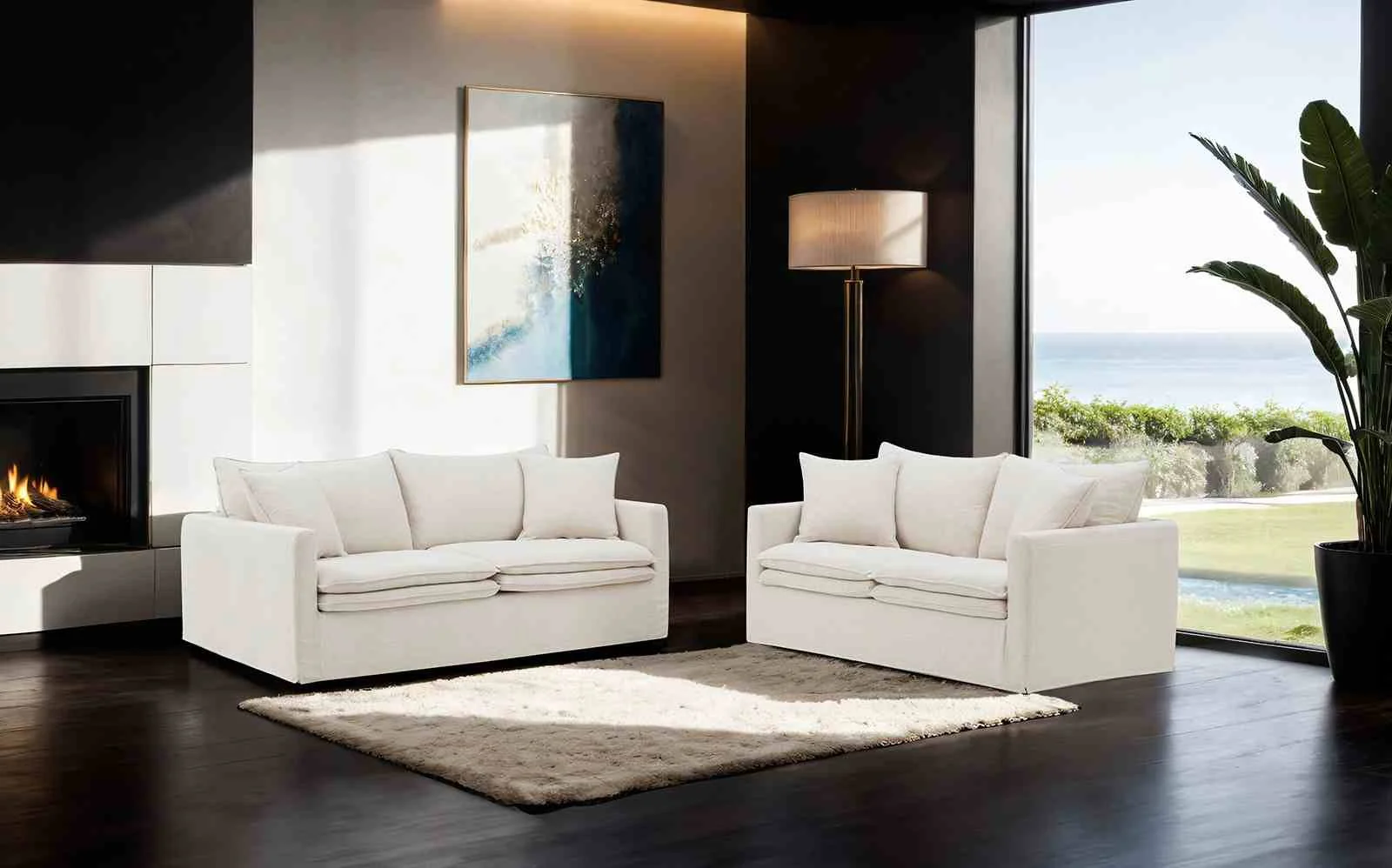 Crayford Loveseat, Taupe - Image 2
