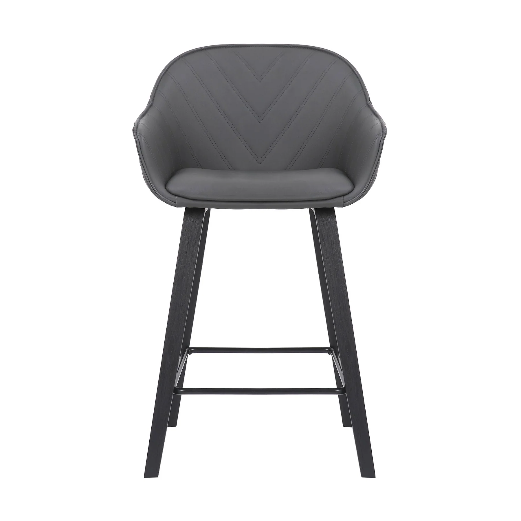Crimson 26" Faux Leather and Wood Bar and Counter Height Stool - Image 2