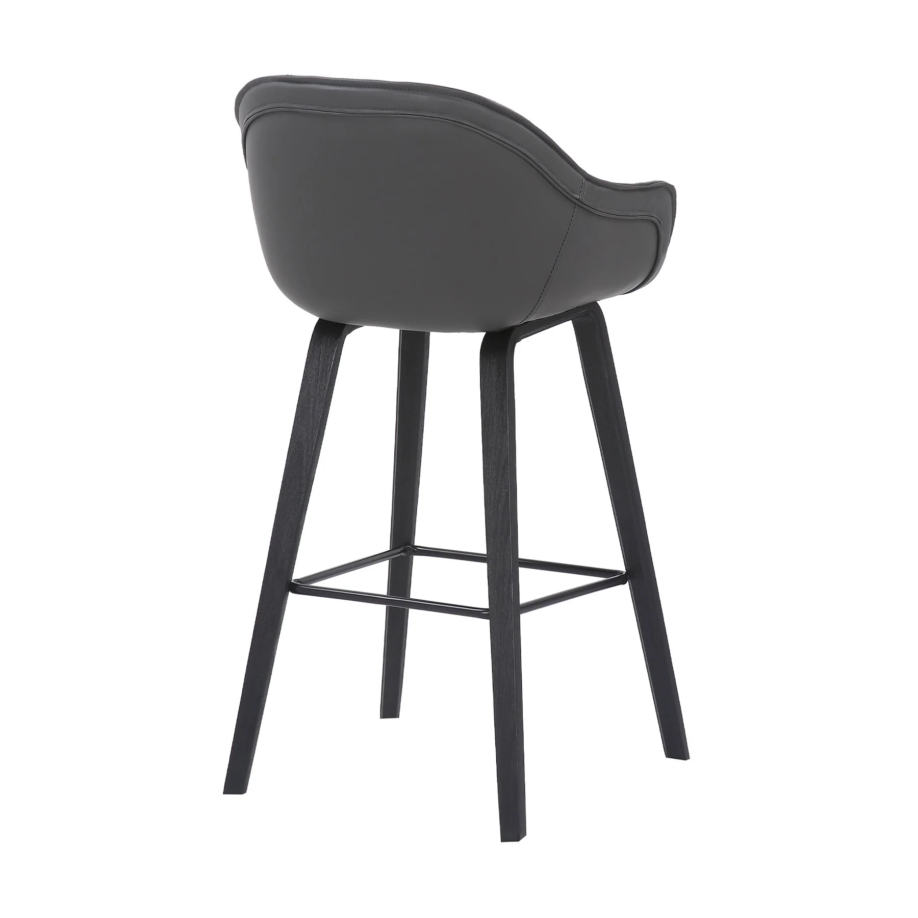 Crimson 30" Faux Leather and Wood Bar and Counter Height Stool - Image 3