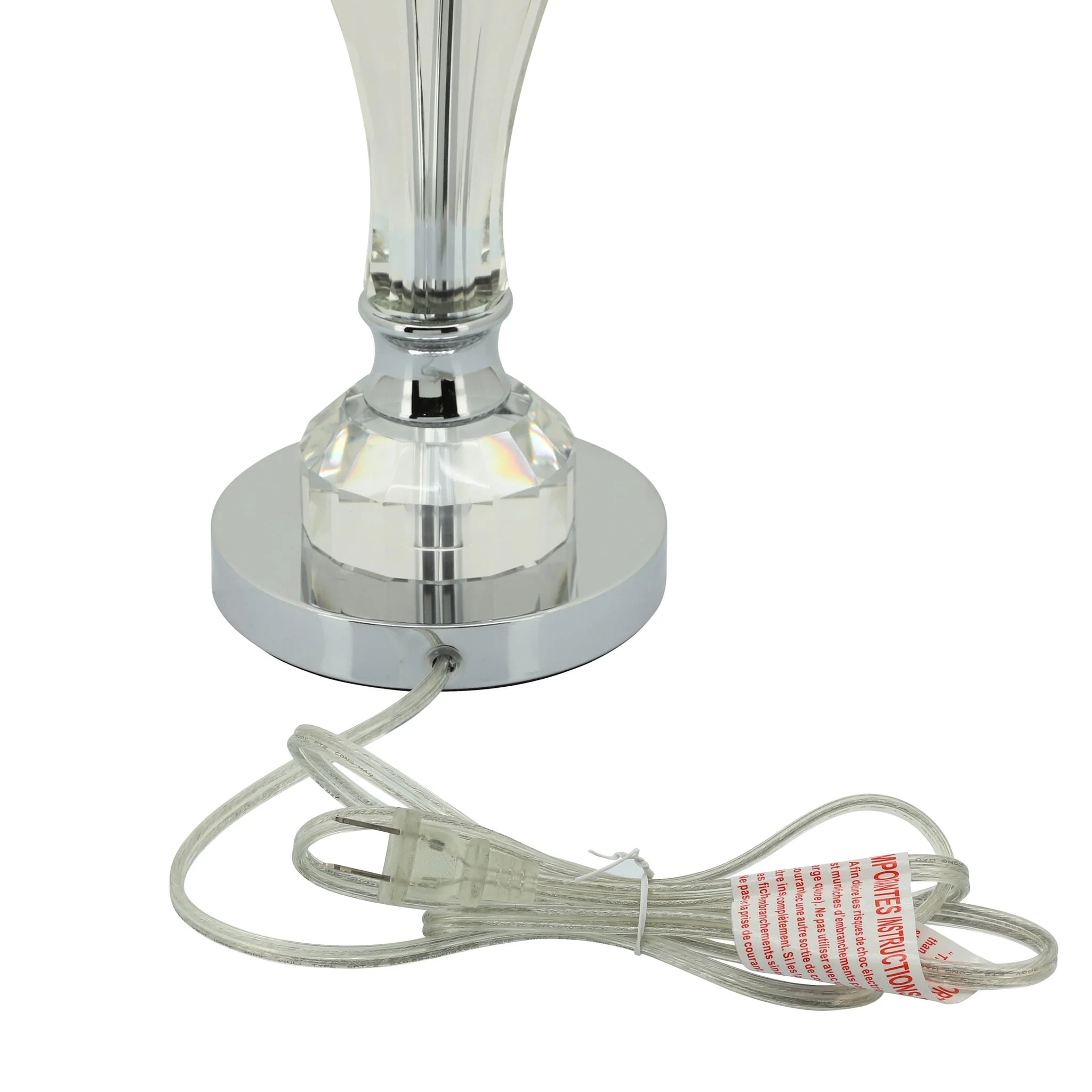 Crystal 23.75" Bulb Table Lamp, Clear - Image 4