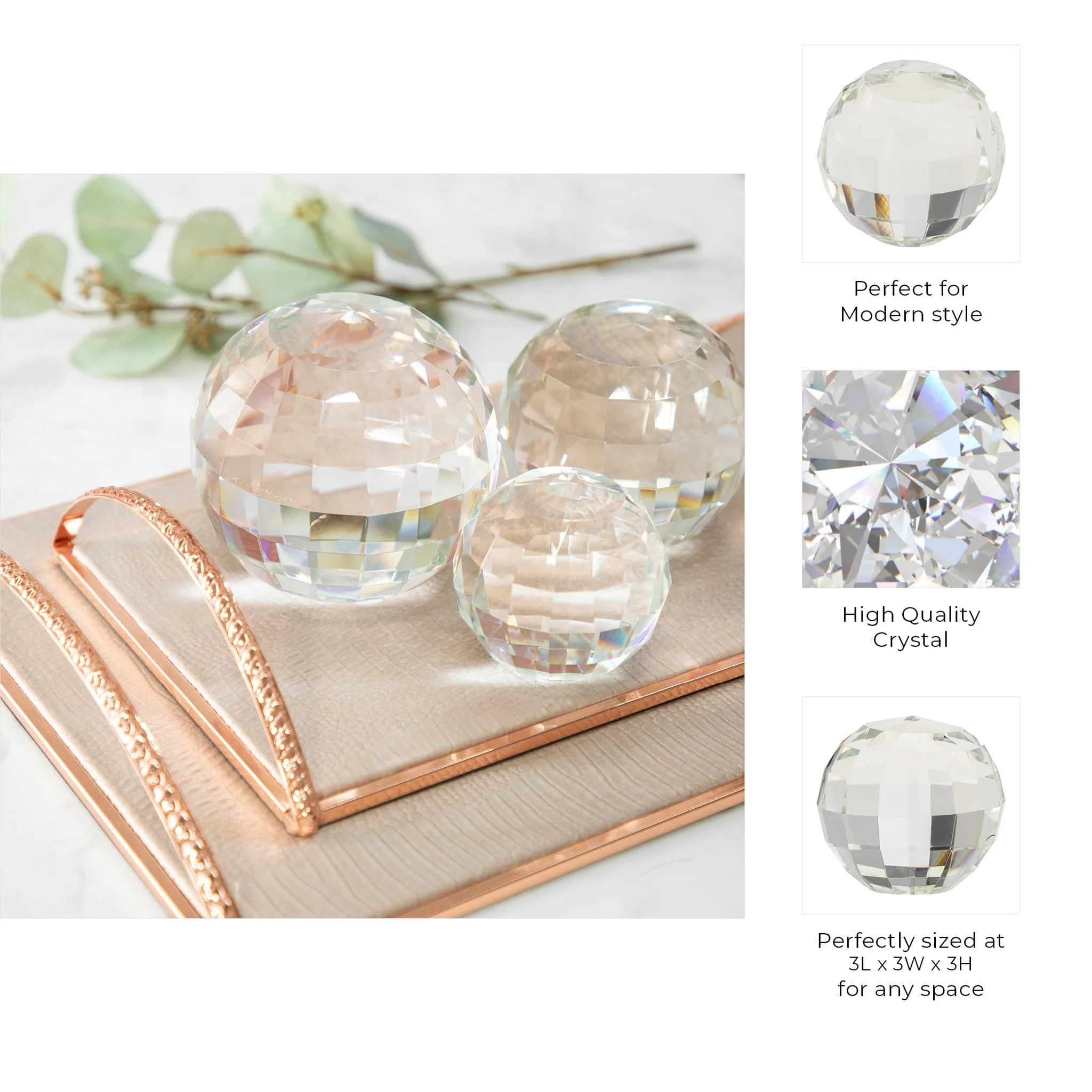 Crystal 3" Orb, Clear - Image 7