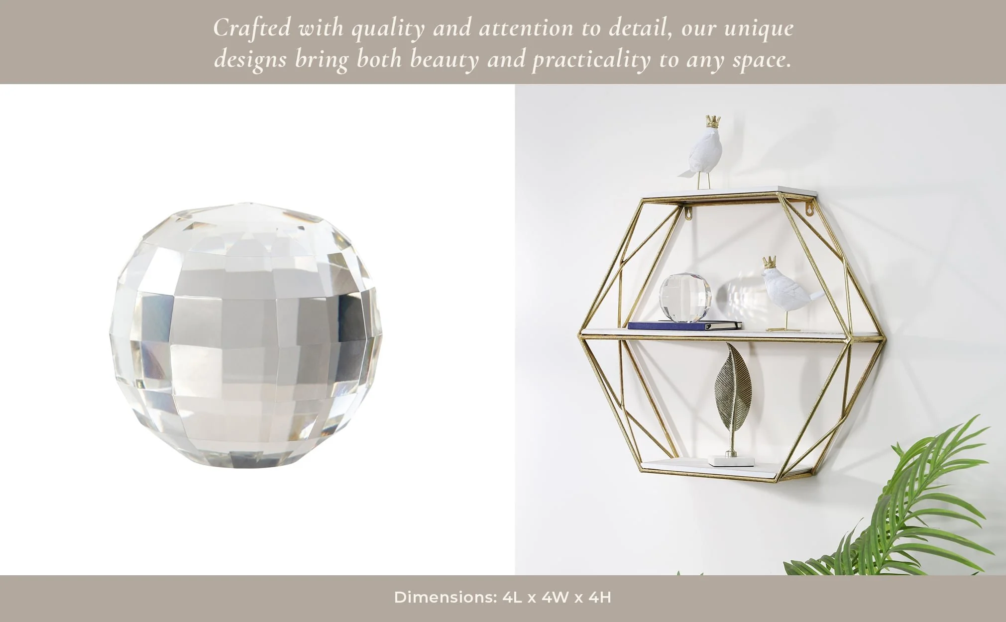 Crystal 4" Orb, Clear - Image 7