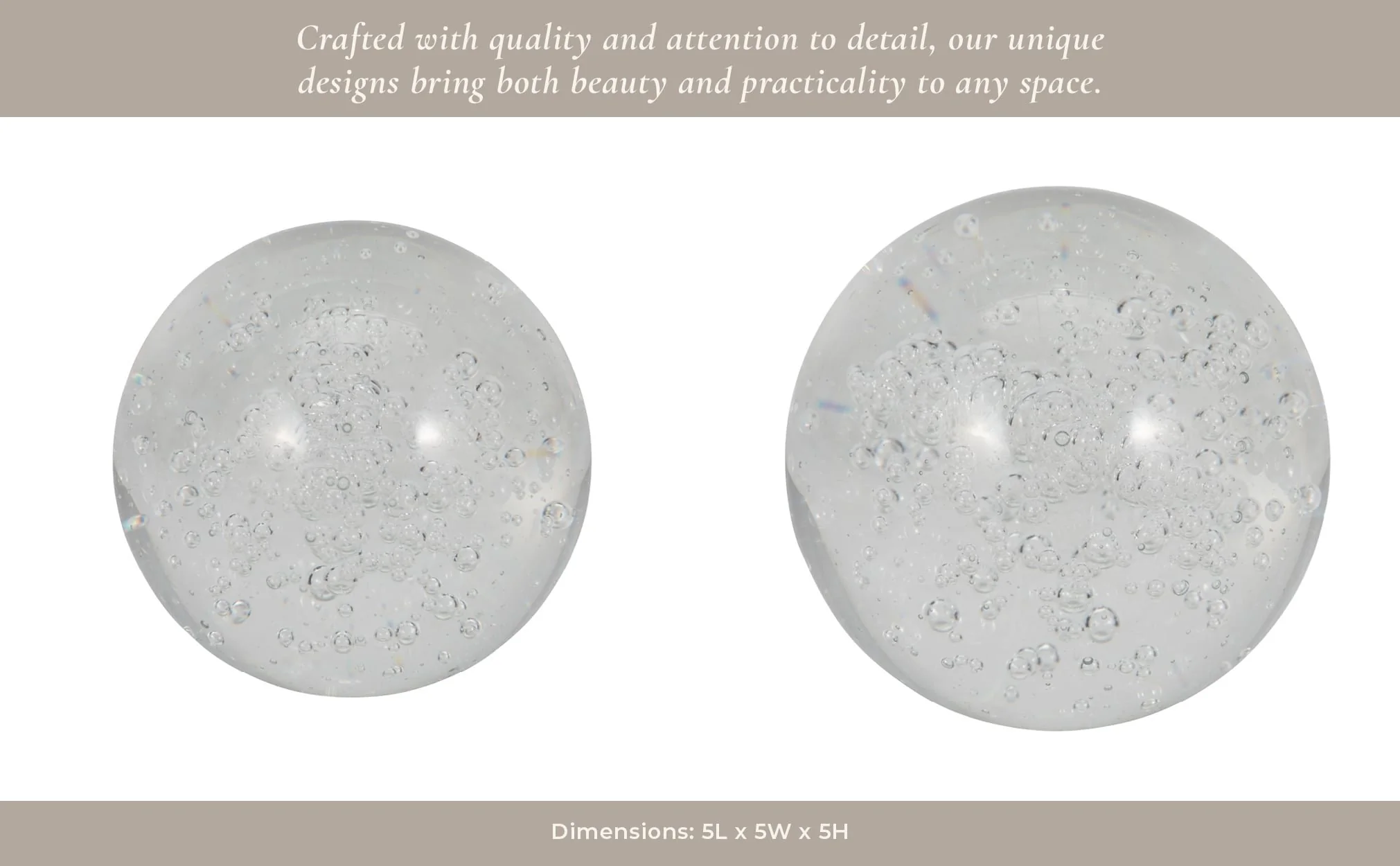 Crystal Ball 5", Clear - Image 14
