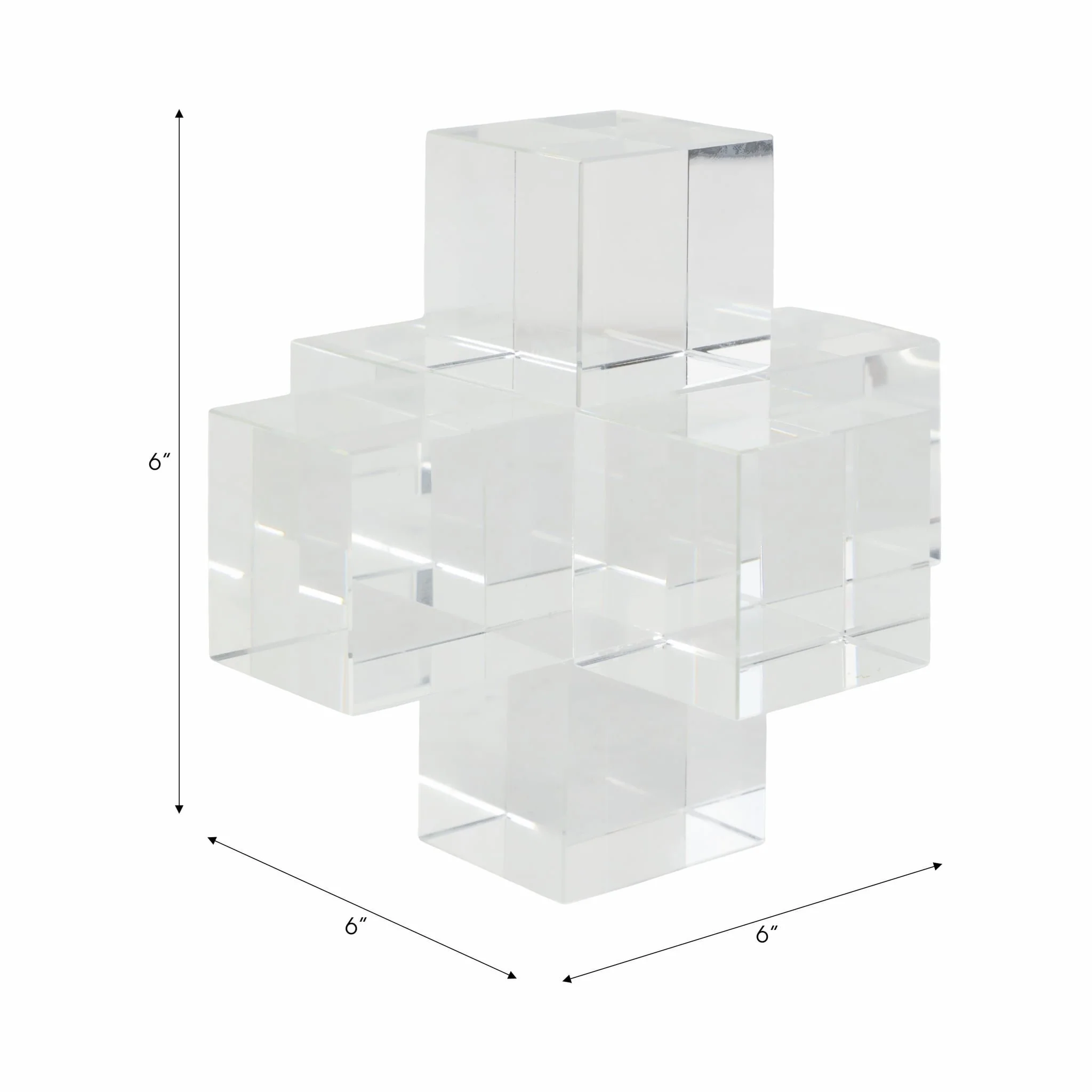 Crystal Geometric Object, Clear - Image 7