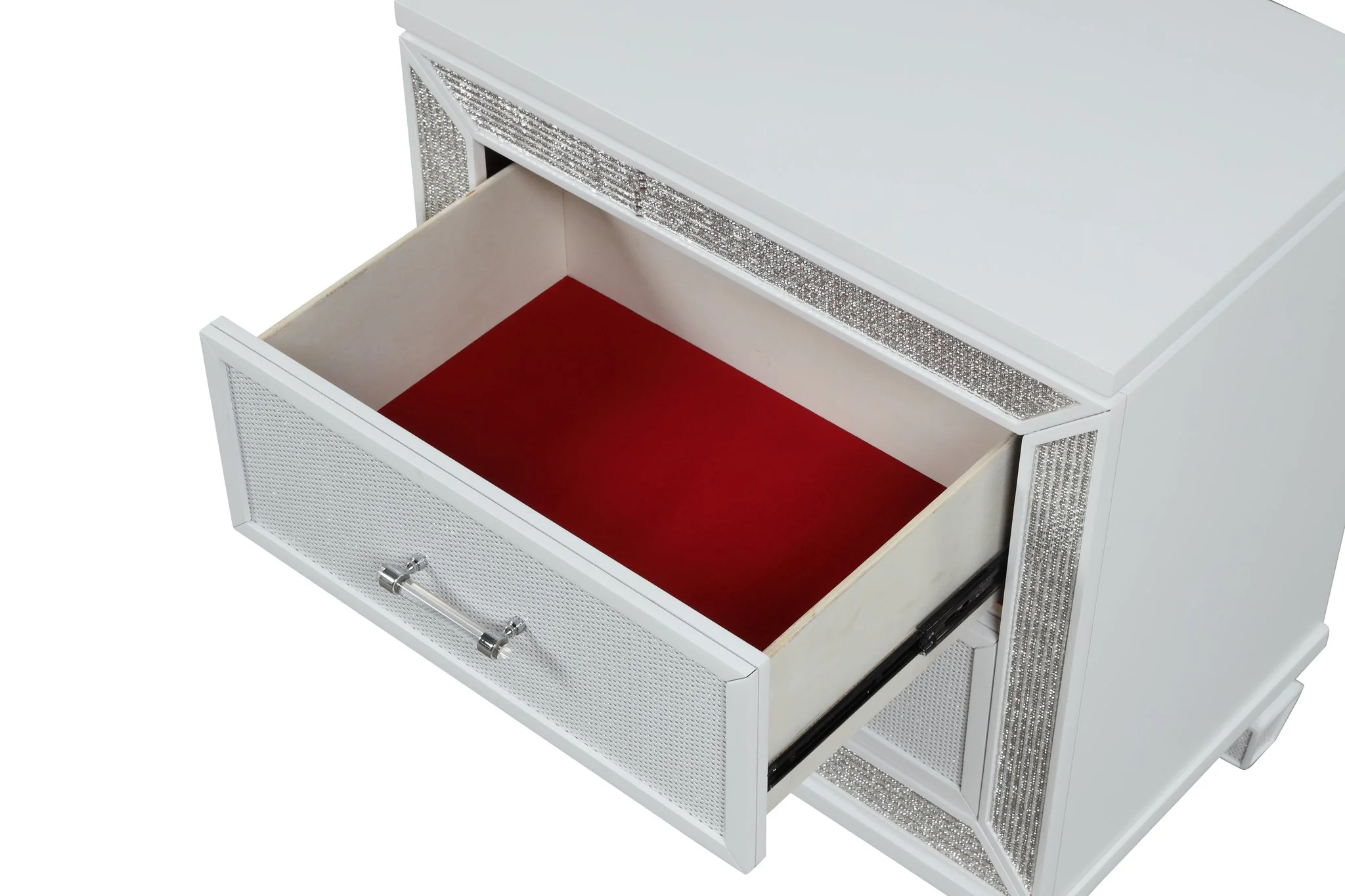 Crystal King 4 Pc Bedroom Set White - Image 16