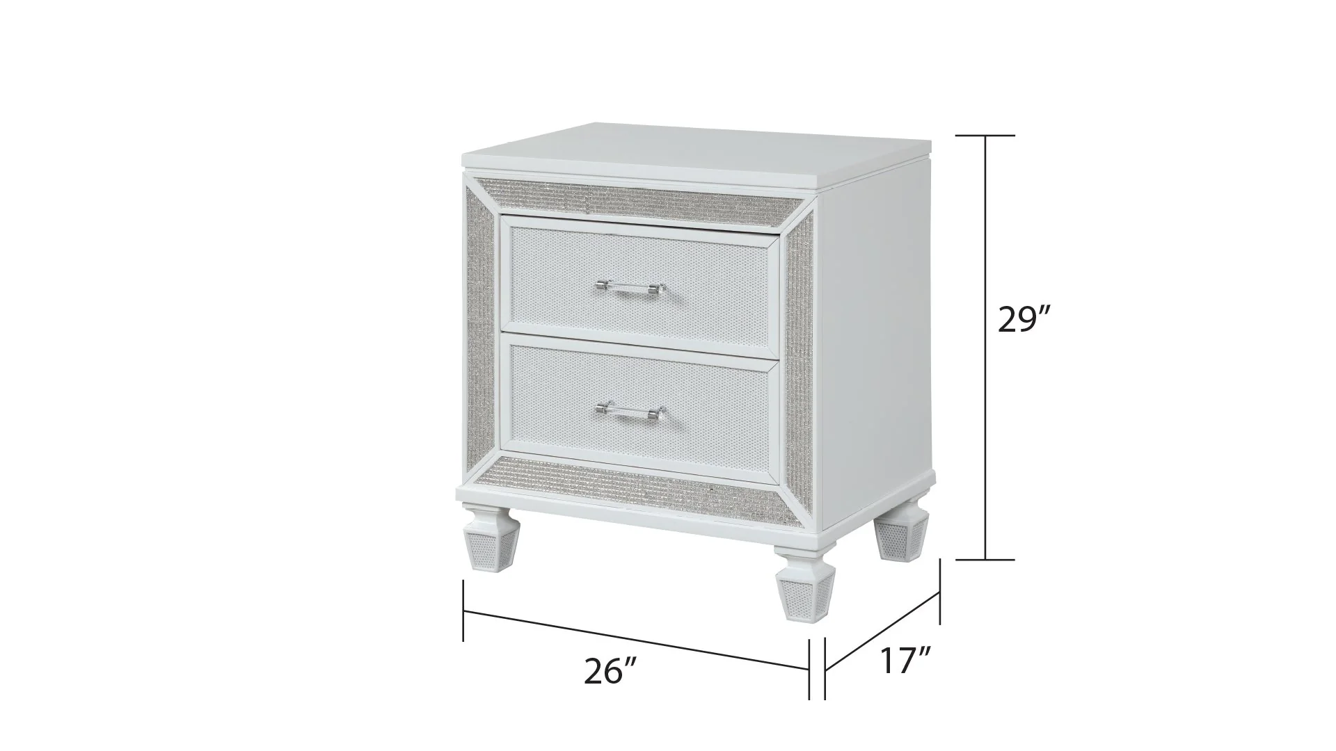 Crystal Nightstand White - Image 6