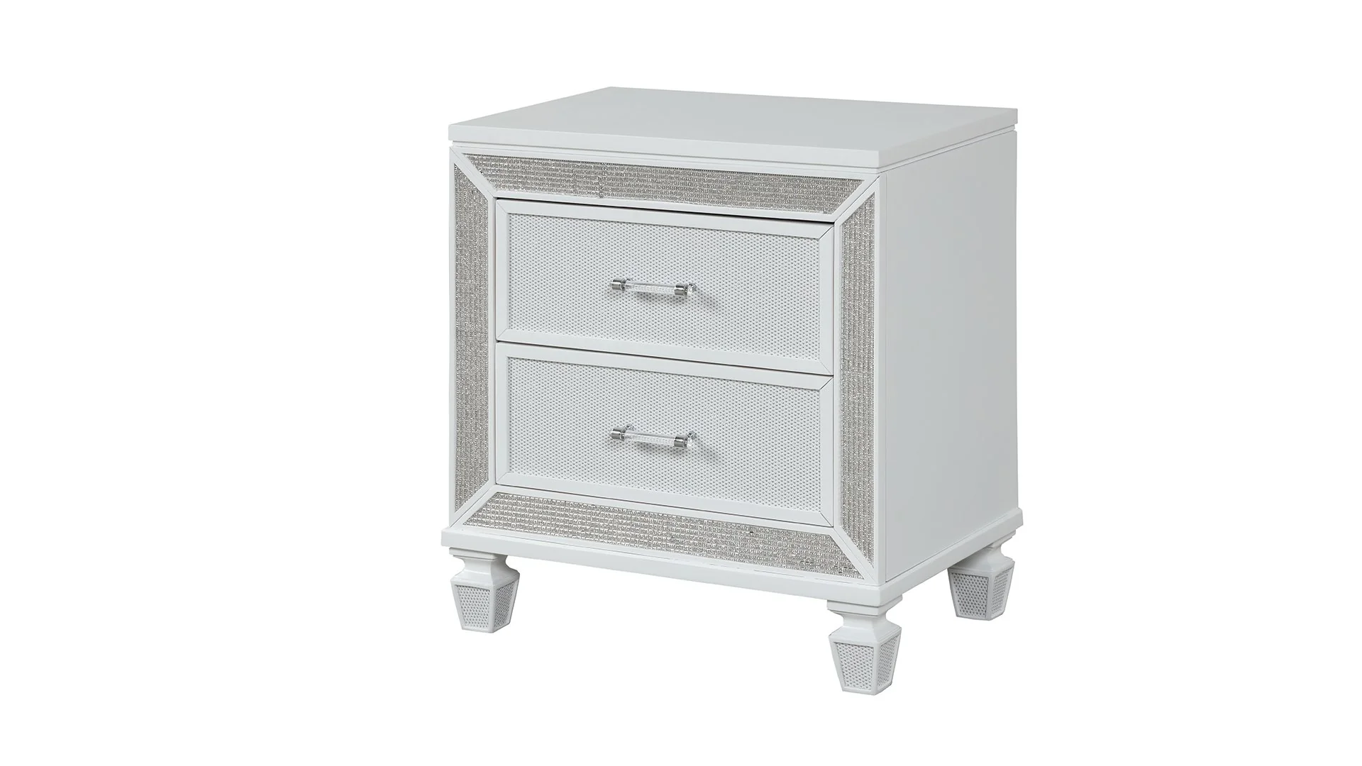 Crystal Queen 4 Pc Bedroom Set White - Image 13