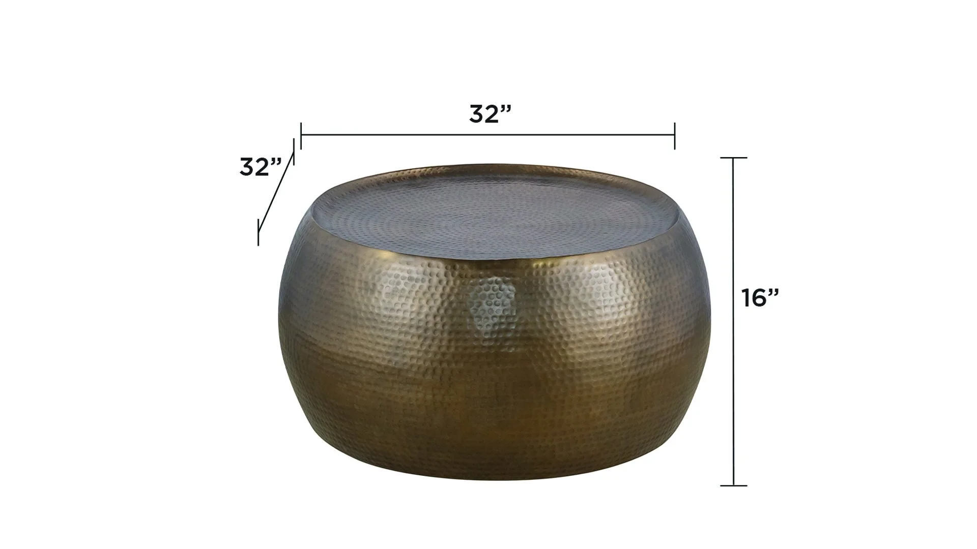 CT-501-25-32 Coffee Table Gold - Image 8