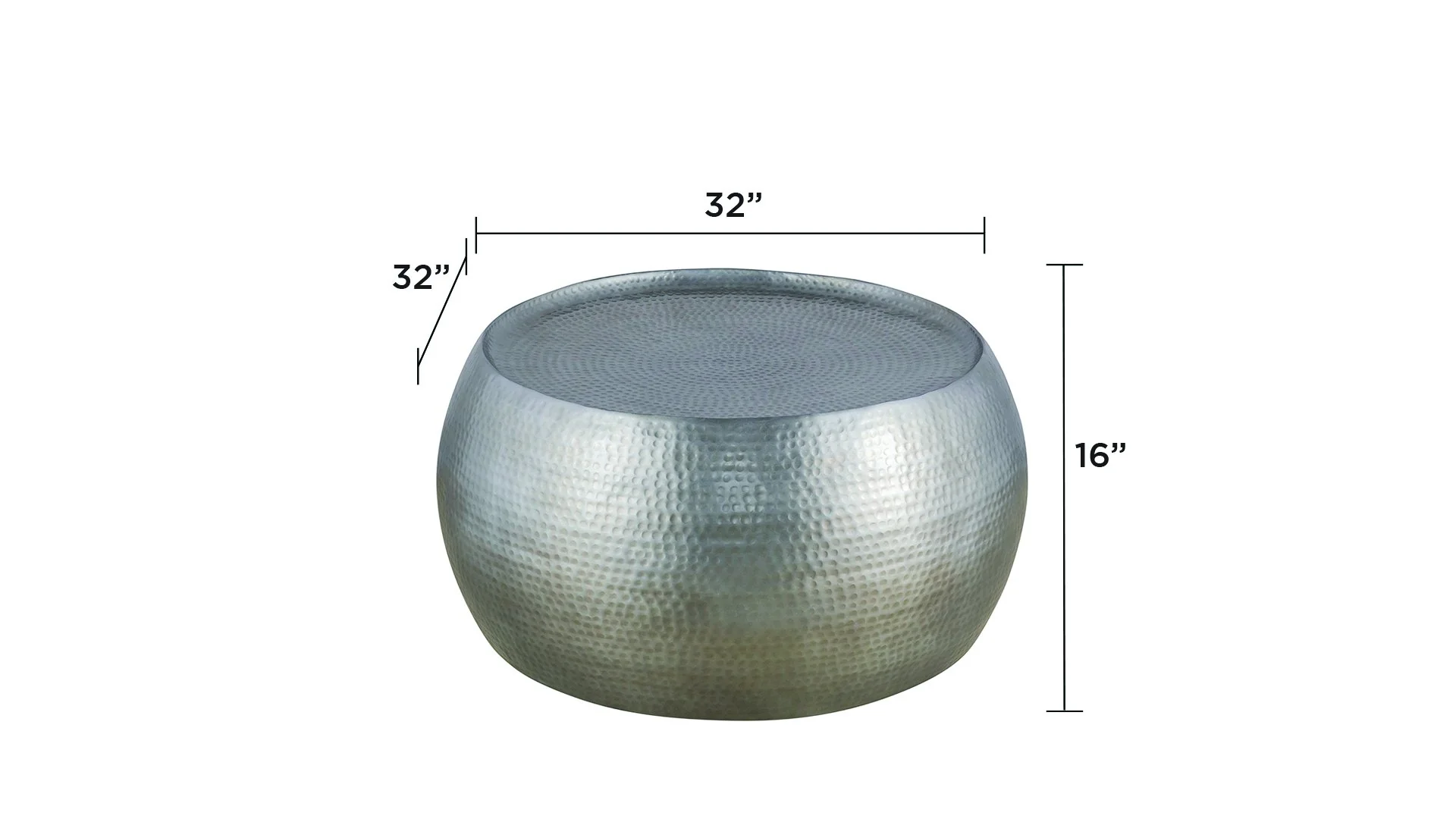 CT-501-30-32 Coffee Table Silver - Image 8