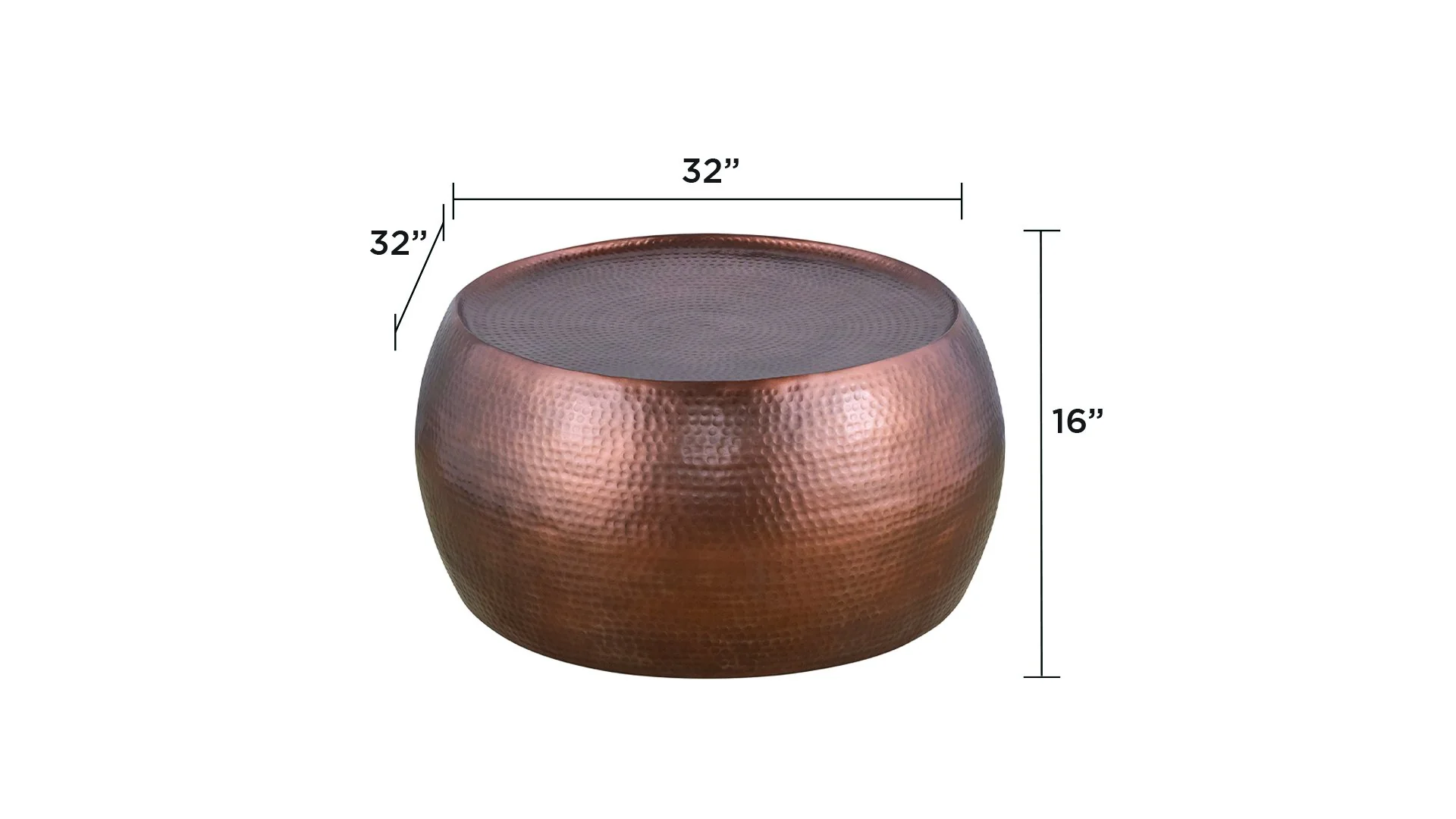CT-501-40-32 Coffee Table Copper - Image 2