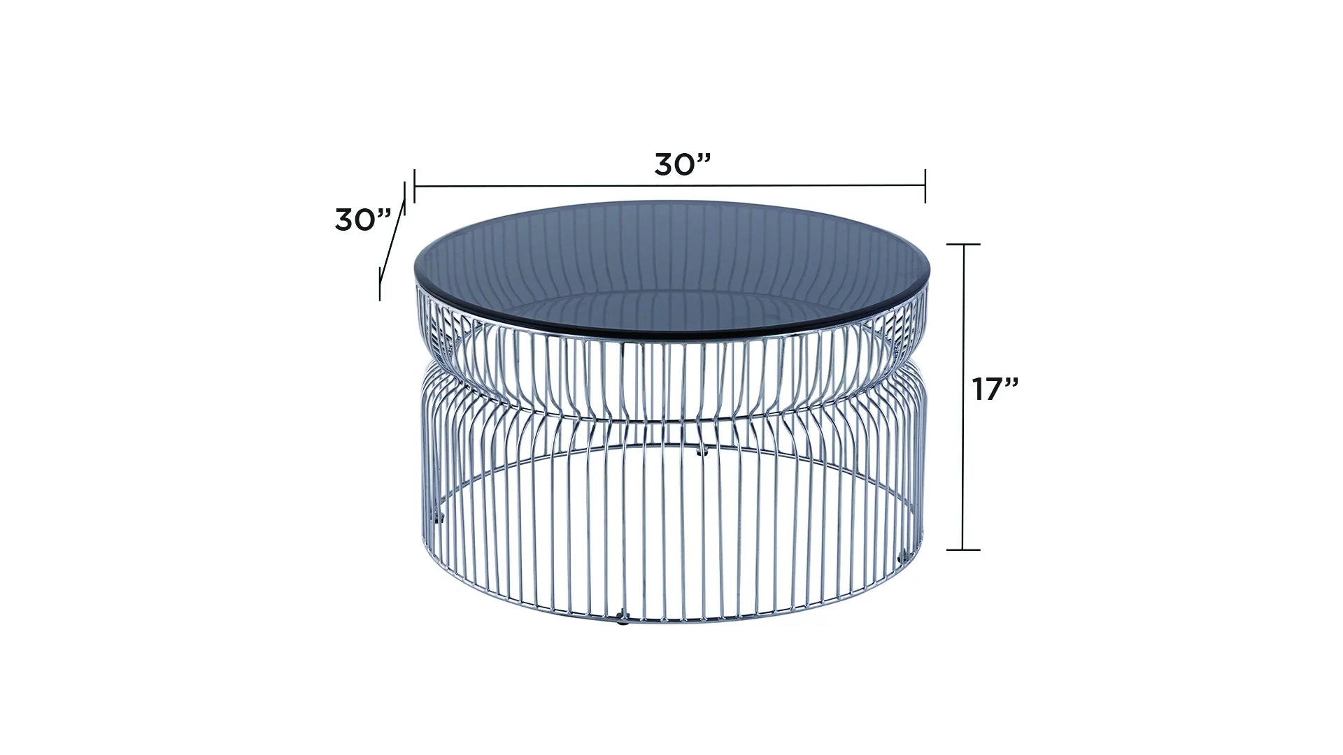 CT-901-25-30 Coffee Table Silver - Image 8