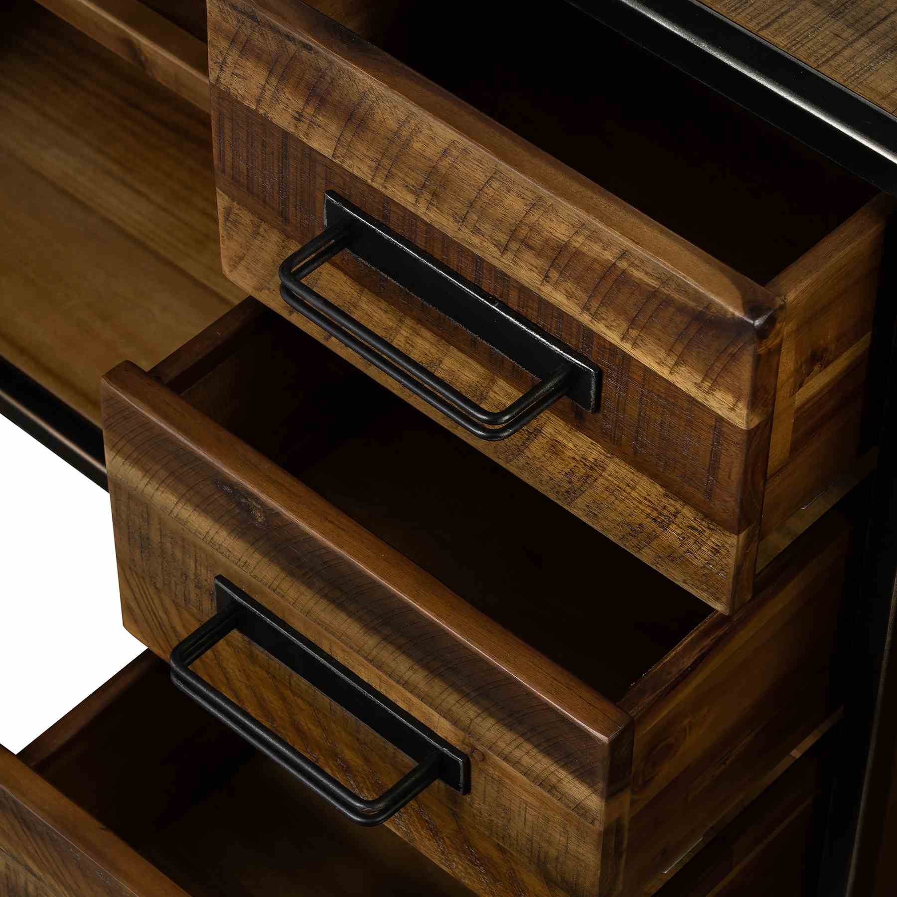 Cusco Acacia Rustic Buffet Cabinet - Image 10