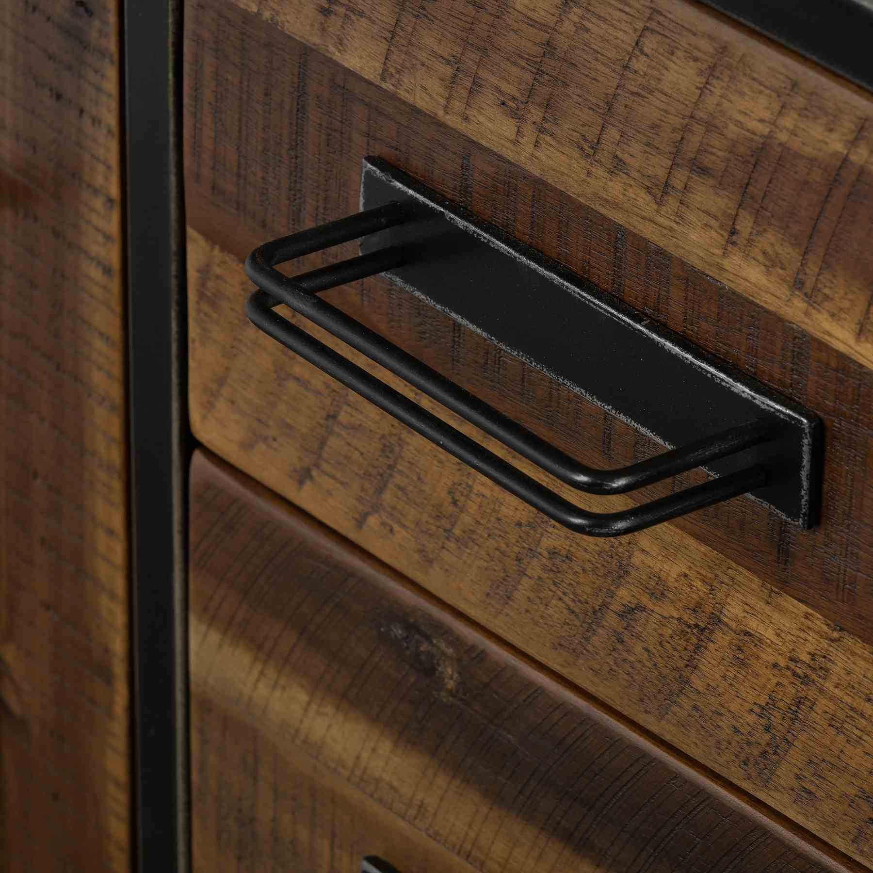Cusco Acacia Rustic Buffet Cabinet - Image 9