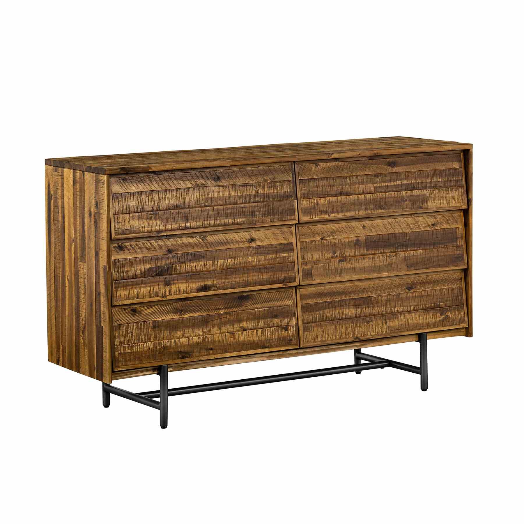 Cusco Rustic Acacia 6 Drawer Dresser - Image 2
