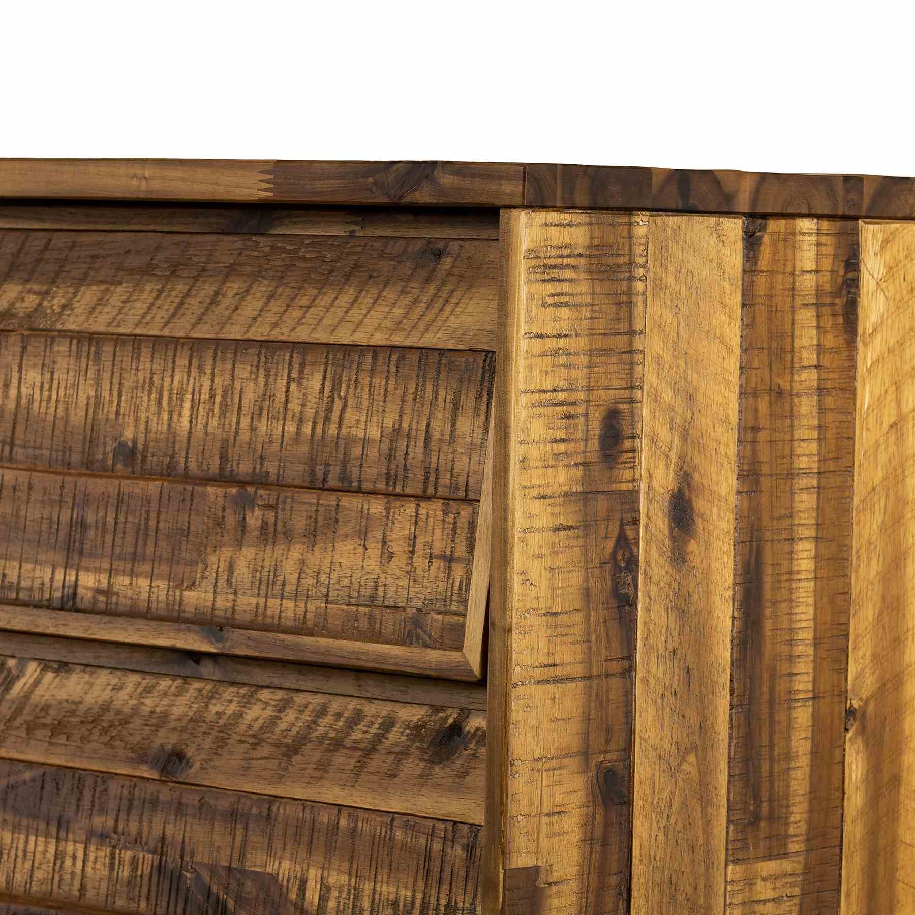 Cusco Rustic Acacia 6 Drawer Dresser - Image 8