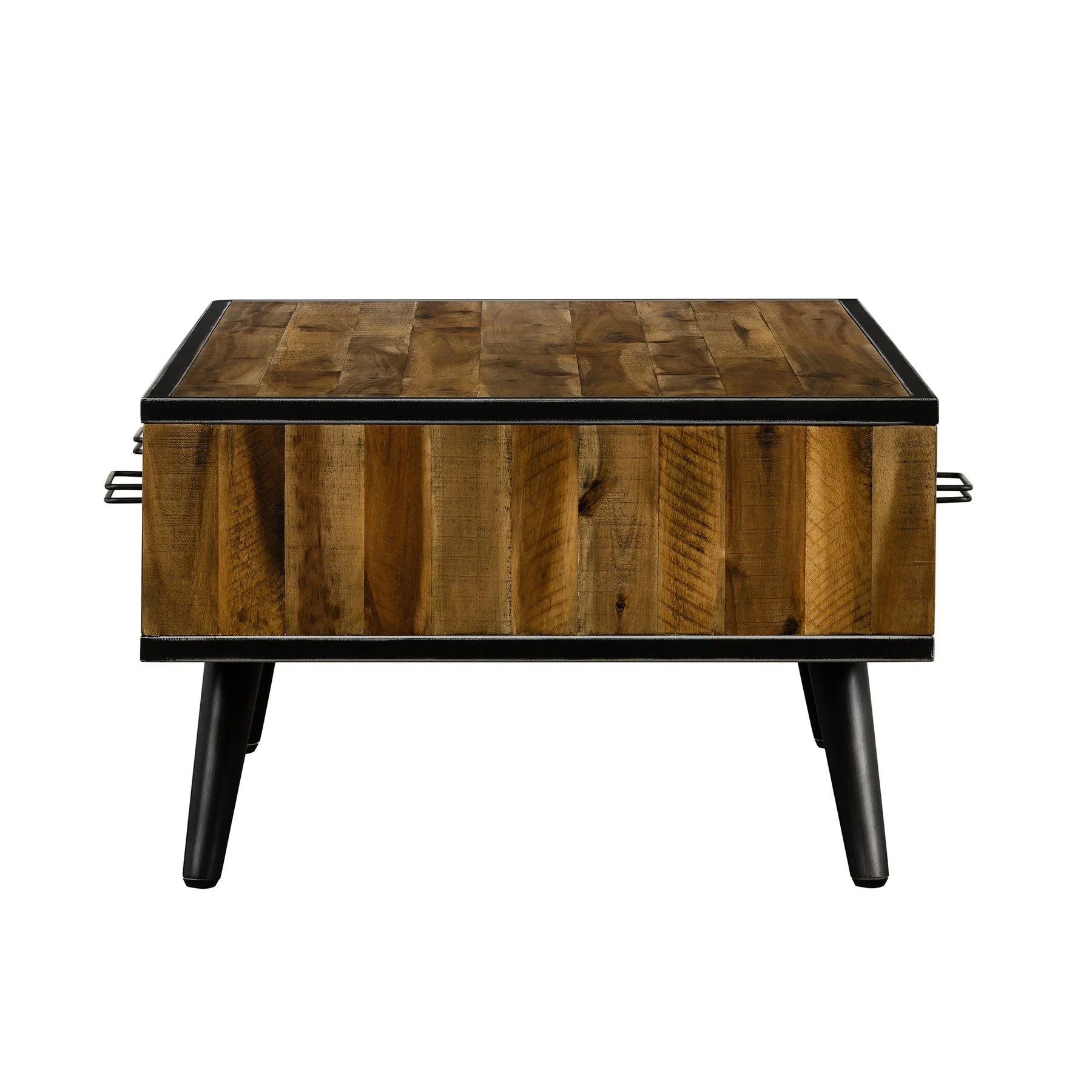 Cusco Rustic Acacia Coffee Table with Drawer - Image 3