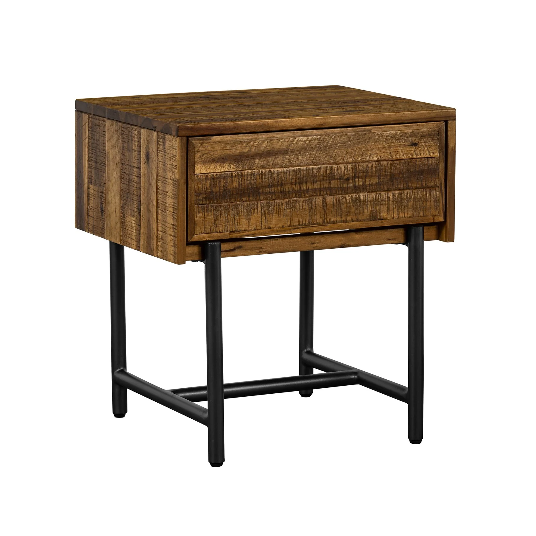 Cusco Rustic Acacia Single Drawer Night stand - Image 2