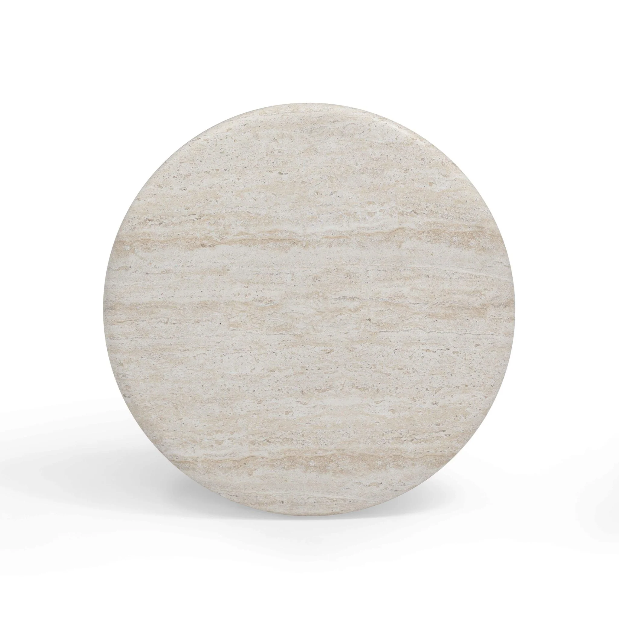Cynthia Travertine Concrete Indoor / Outdoor Side Table - Image 5