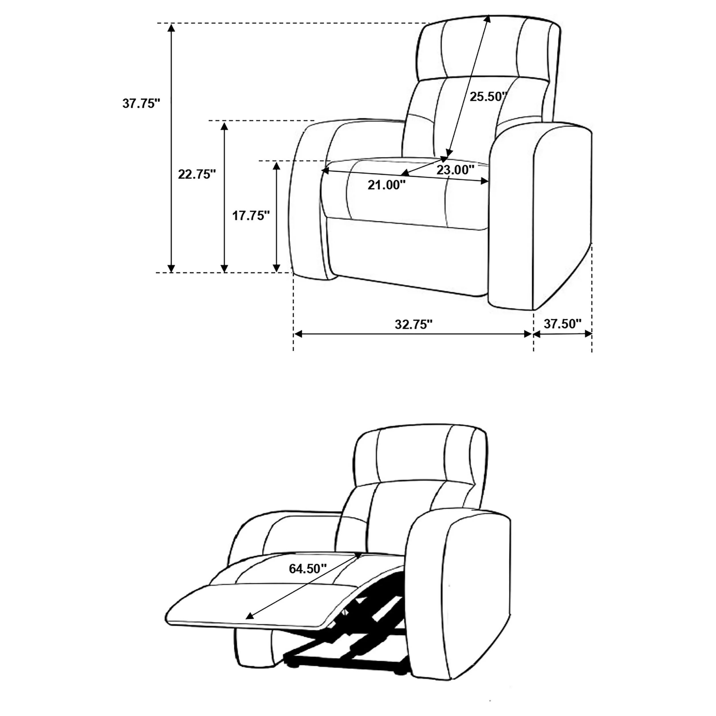 Cyrus Home Theater Seating - Image 39