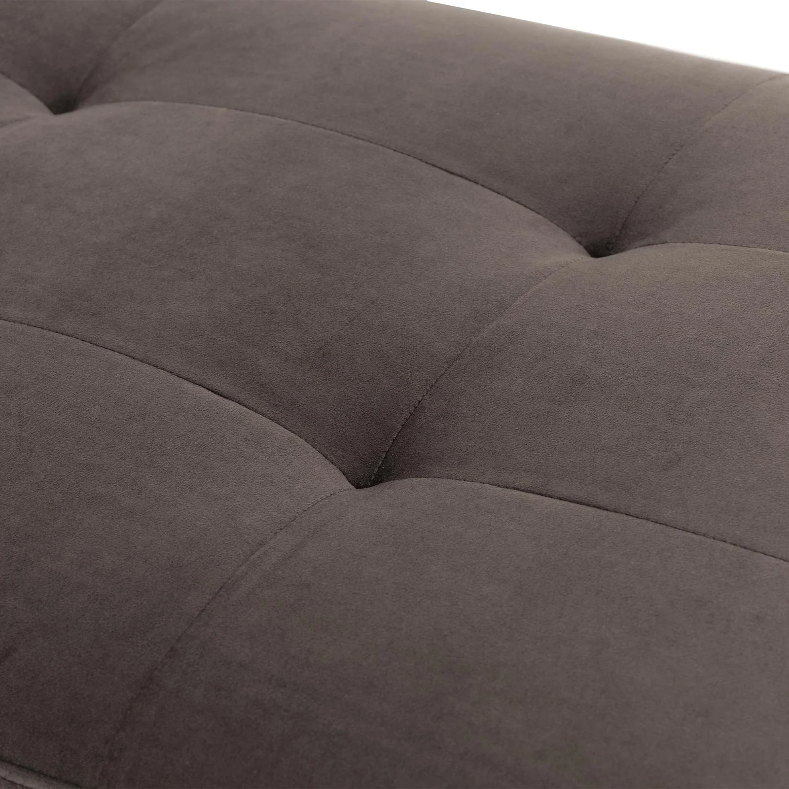 Dahlia Velvet Accent Bench - Chocolate/Gold - Image 6