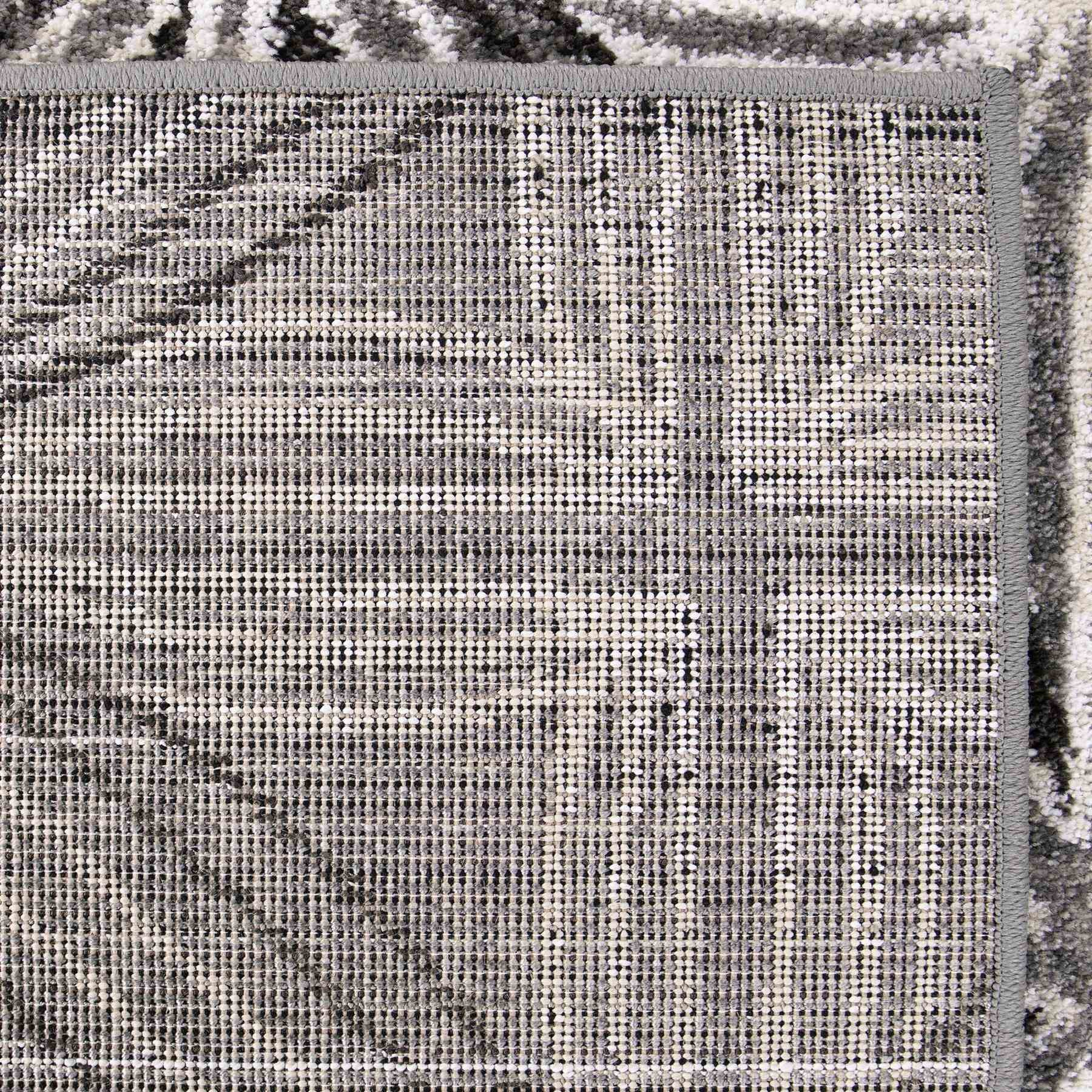 Daisy Contemporary 8x10 Area Rug in Gray/Cream - Image 3