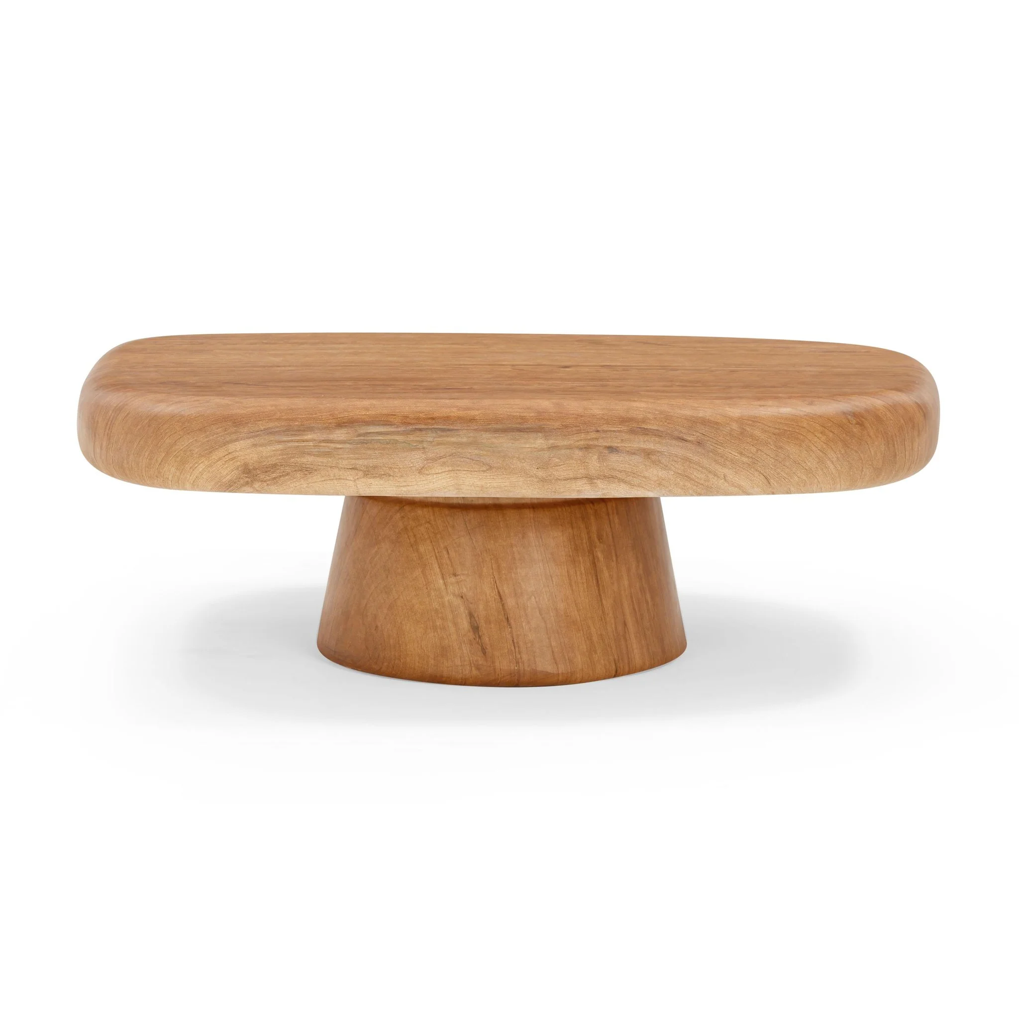 Darial Wood Grain Pattern Indoor/Outdoor Coffee Table - Image 3