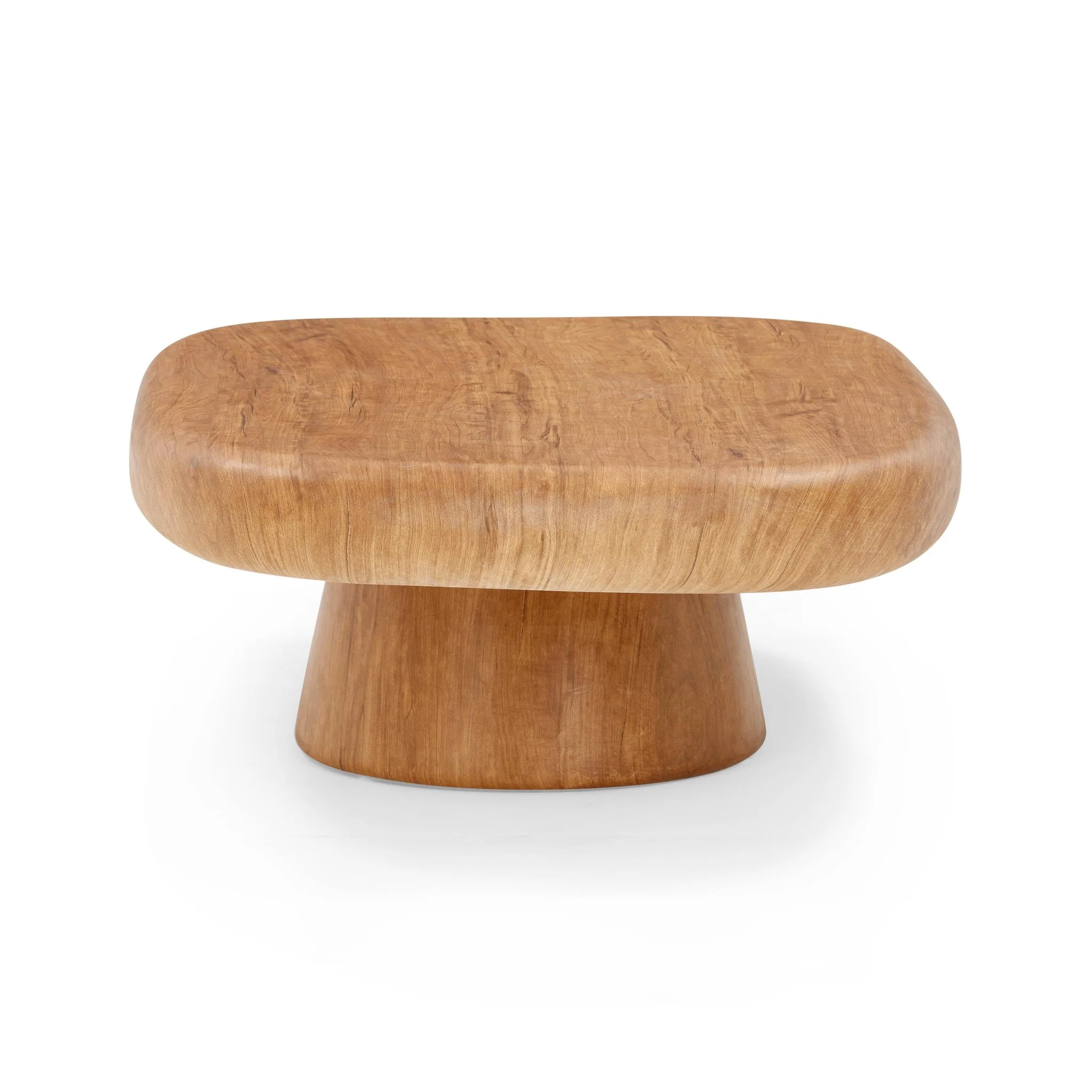 Darial Wood Grain Pattern Indoor/Outdoor Coffee Table - Image 4