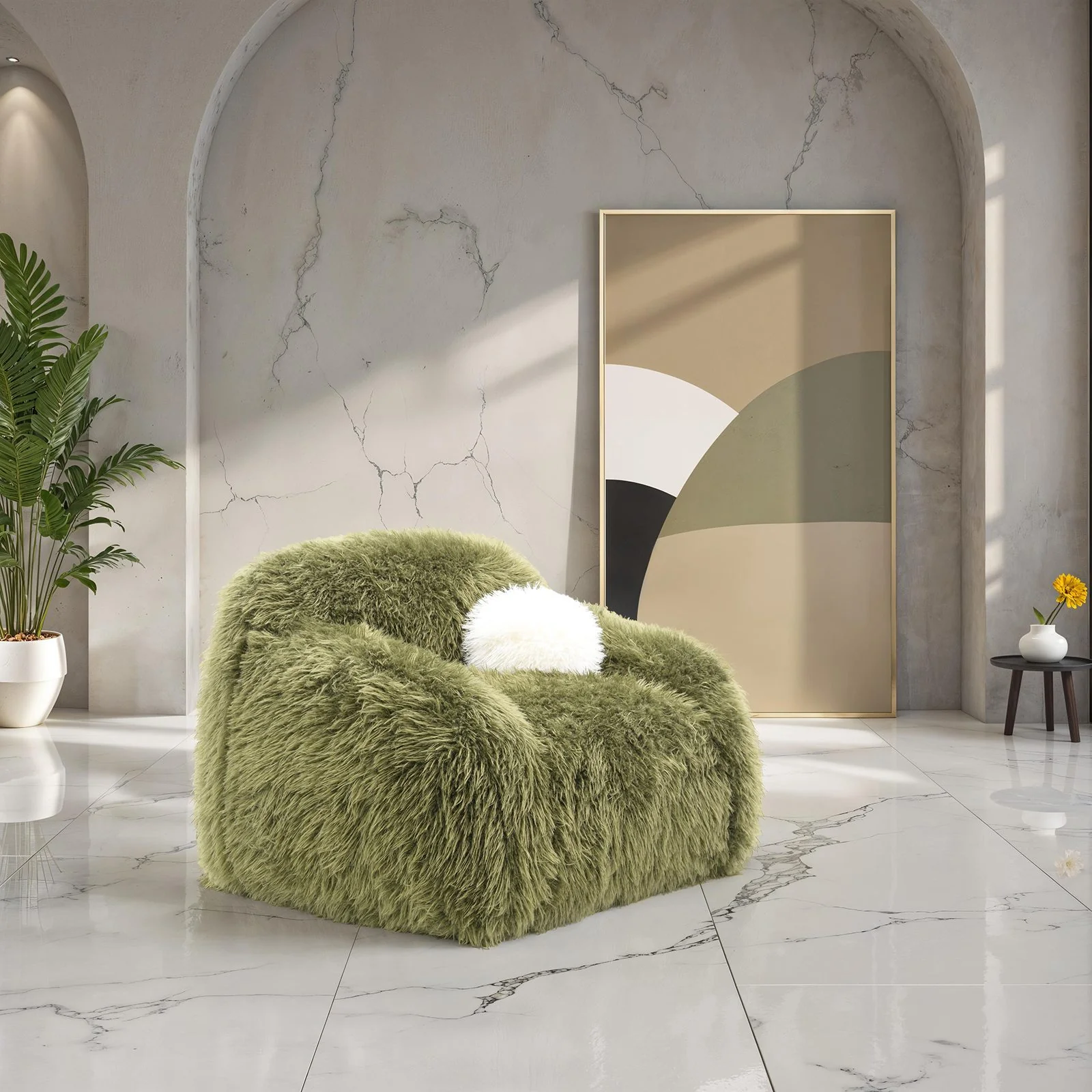 Darwen Swivel Chair, Green - Image 2