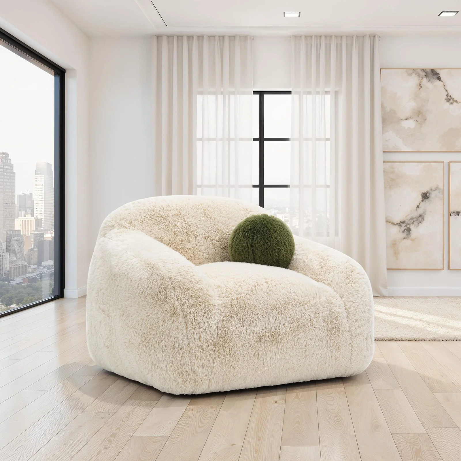 Darwen Swivel Chair, Sand - Image 2