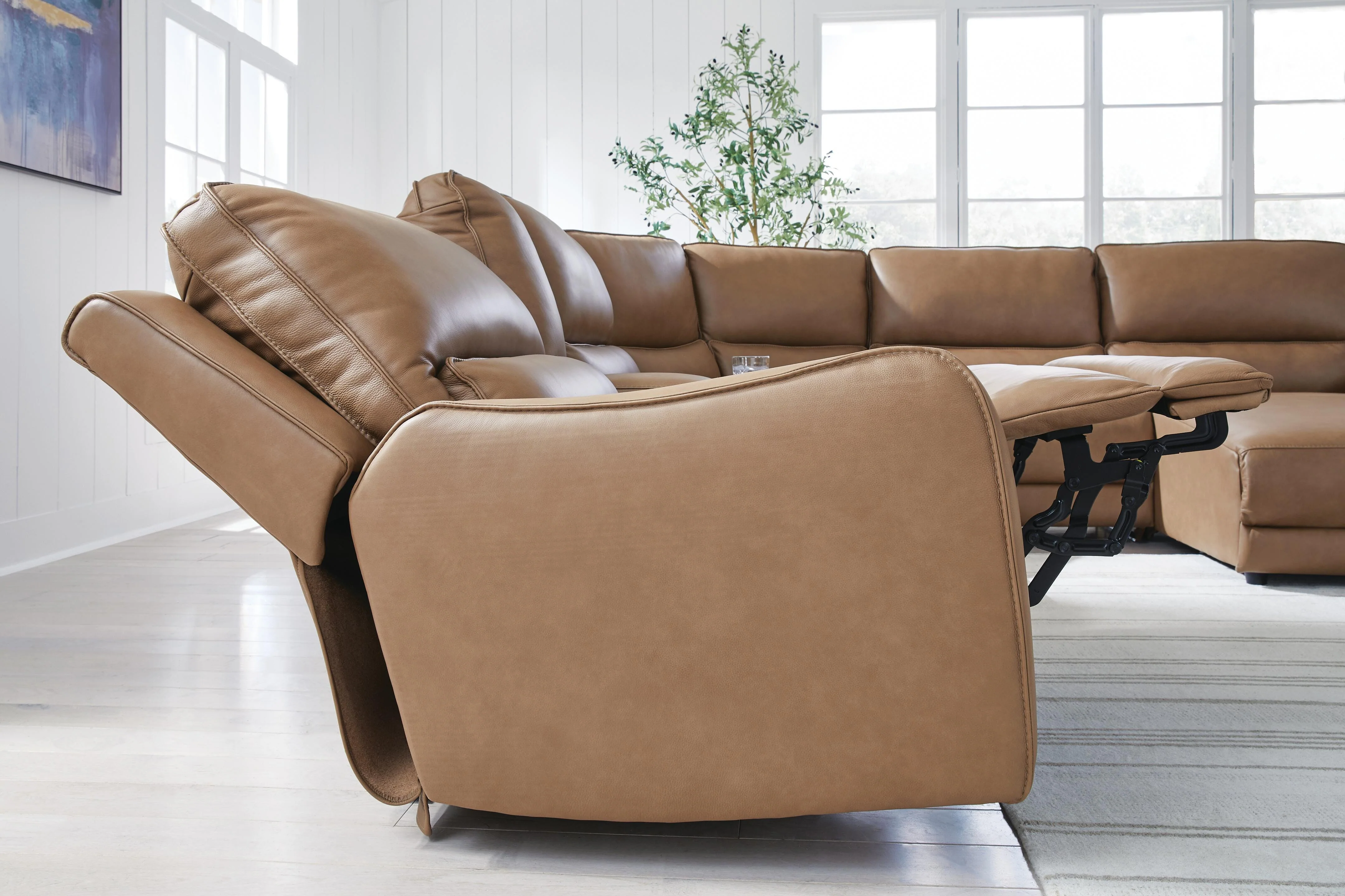 DeepWakes Power Reclining Sectional with Chaise - Image 159