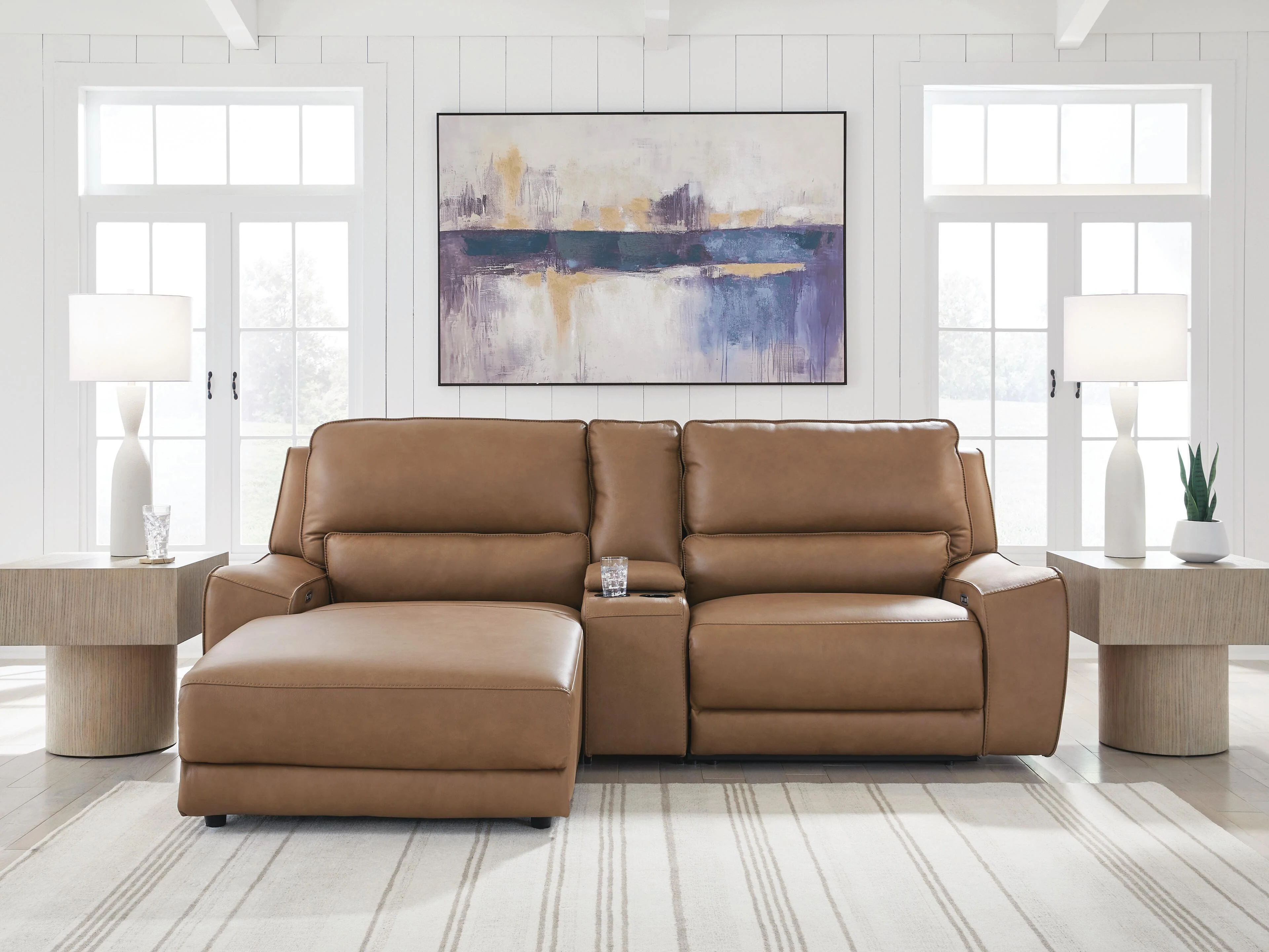 DeepWakes Power Reclining Sectional with Chaise - Image 2