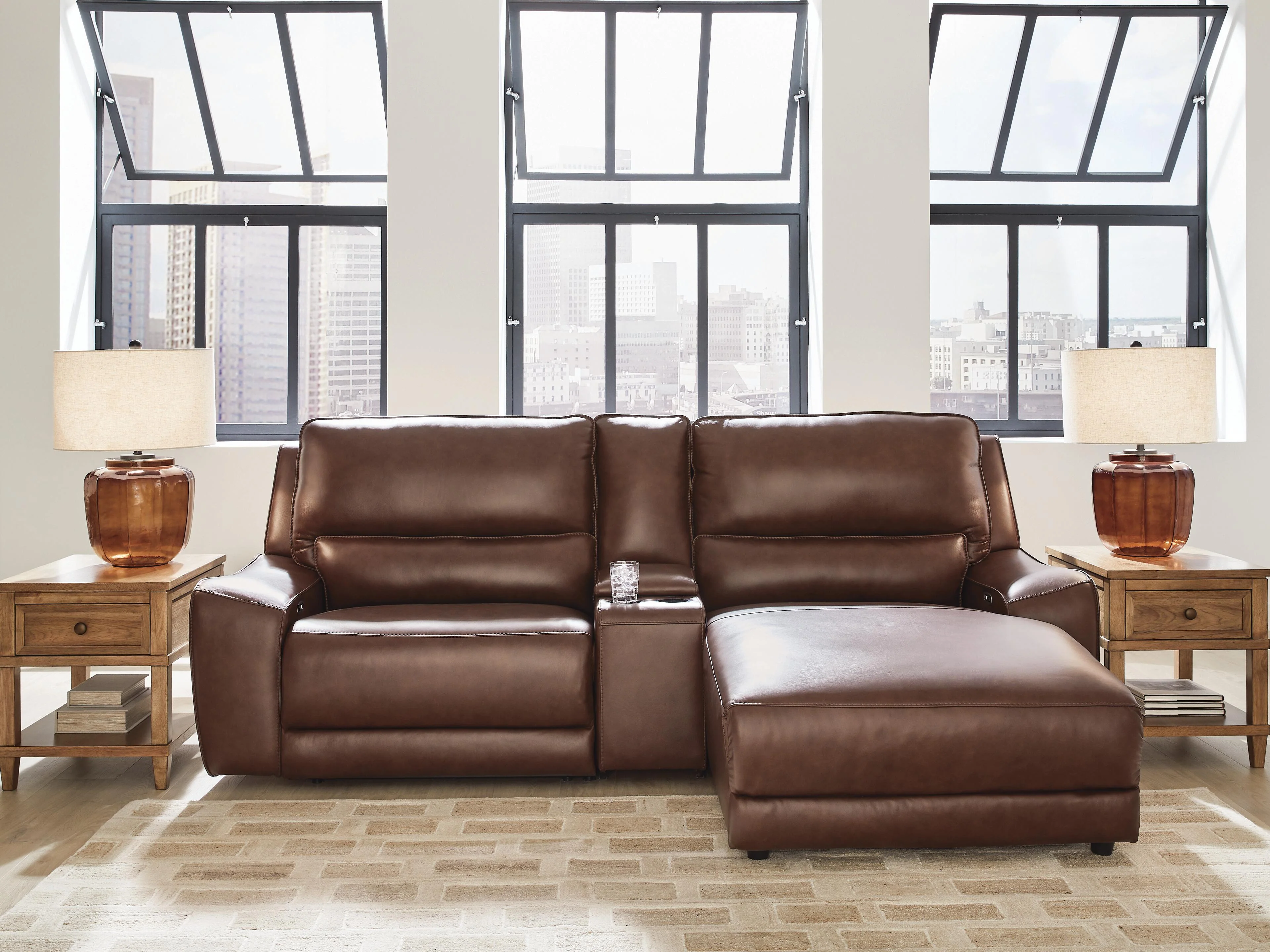 DeepWakes Power Reclining Sectional with Chaise - Image 31