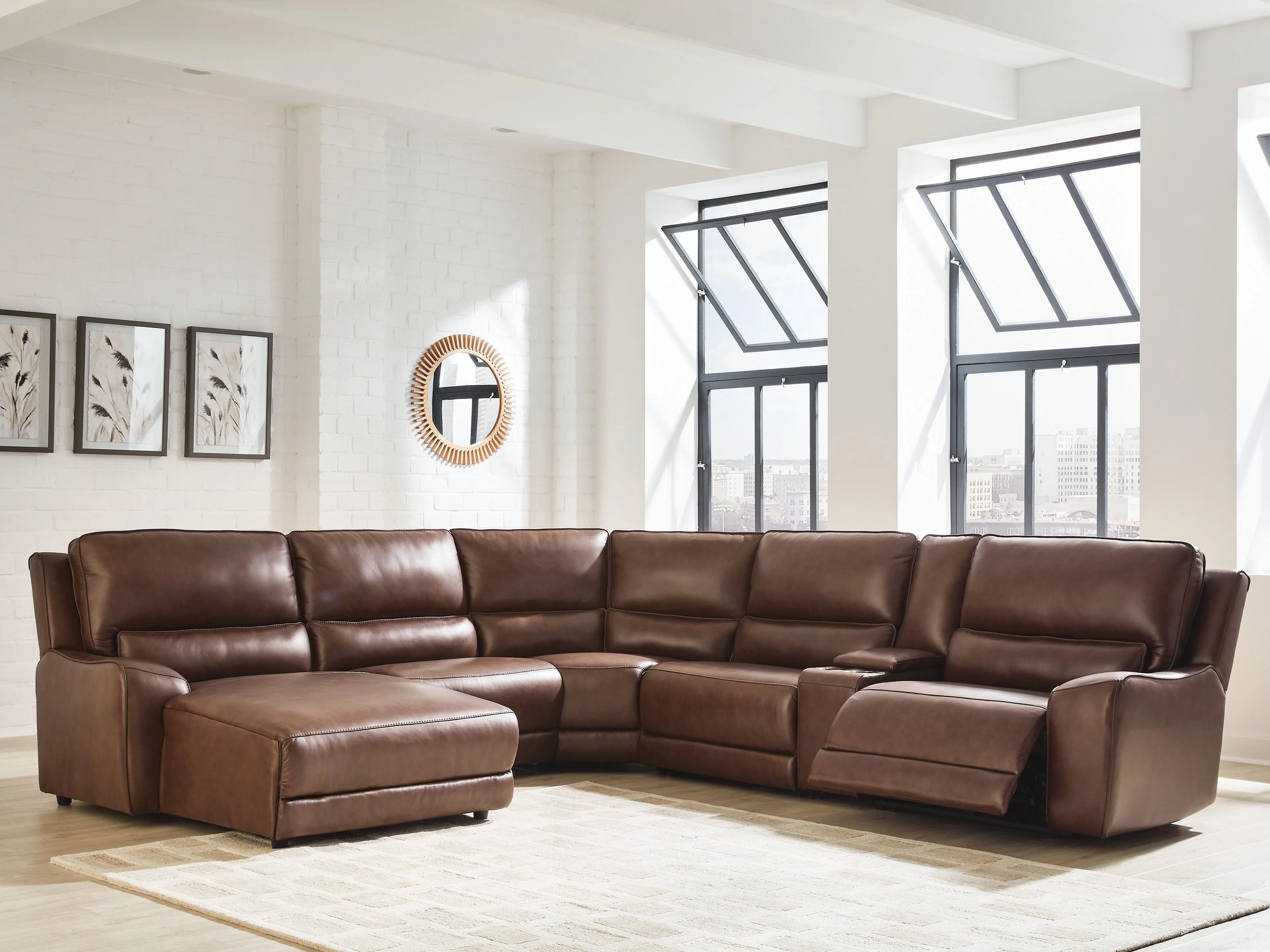 DeepWakes Power Reclining Sectional with Chaise - Image 87