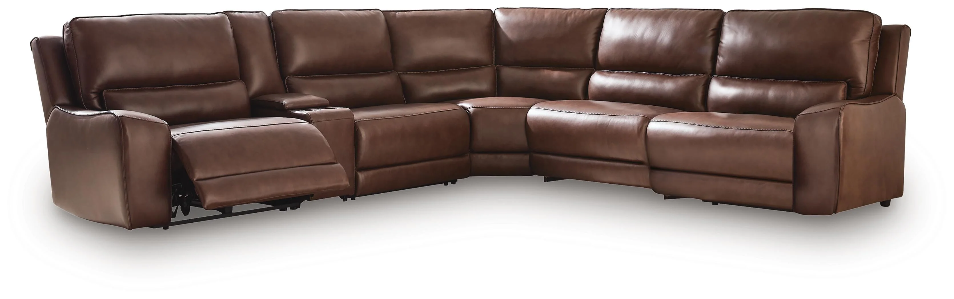 DeepWakes Reclining Sectional with Storage Console - Image 26