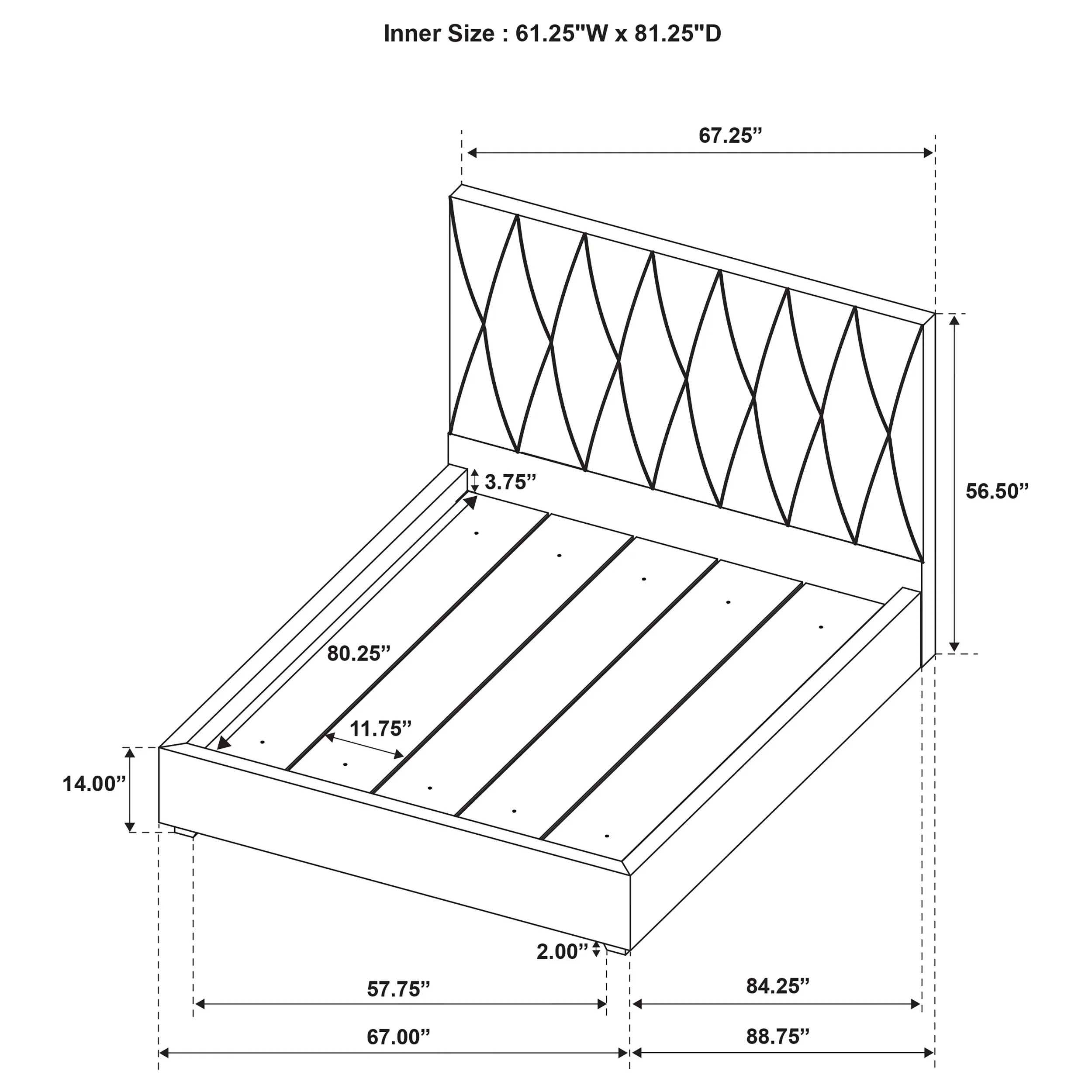 Delsea Panel Platform Bed - Image 9