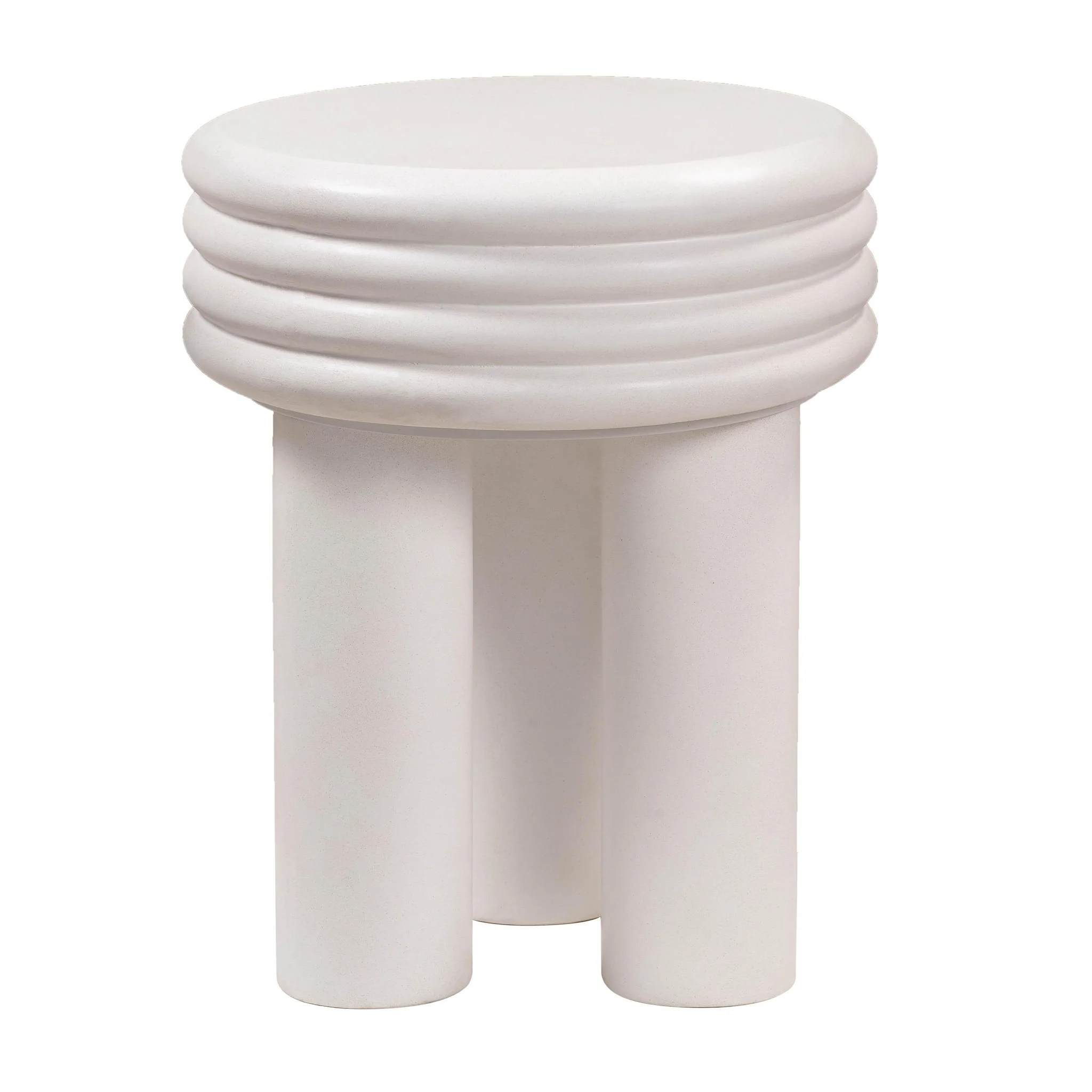 Delta Ivory Concrete Side Table - Image 4
