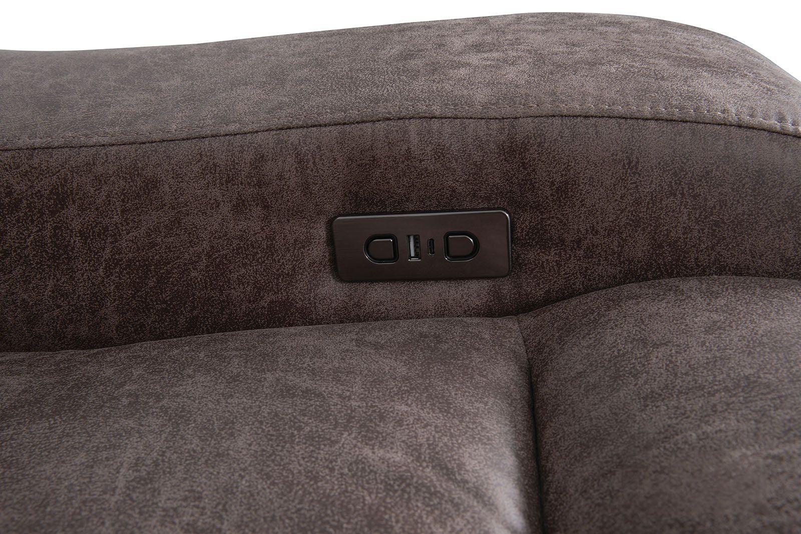 Demetrius Power Sofa, Brown - Image 4