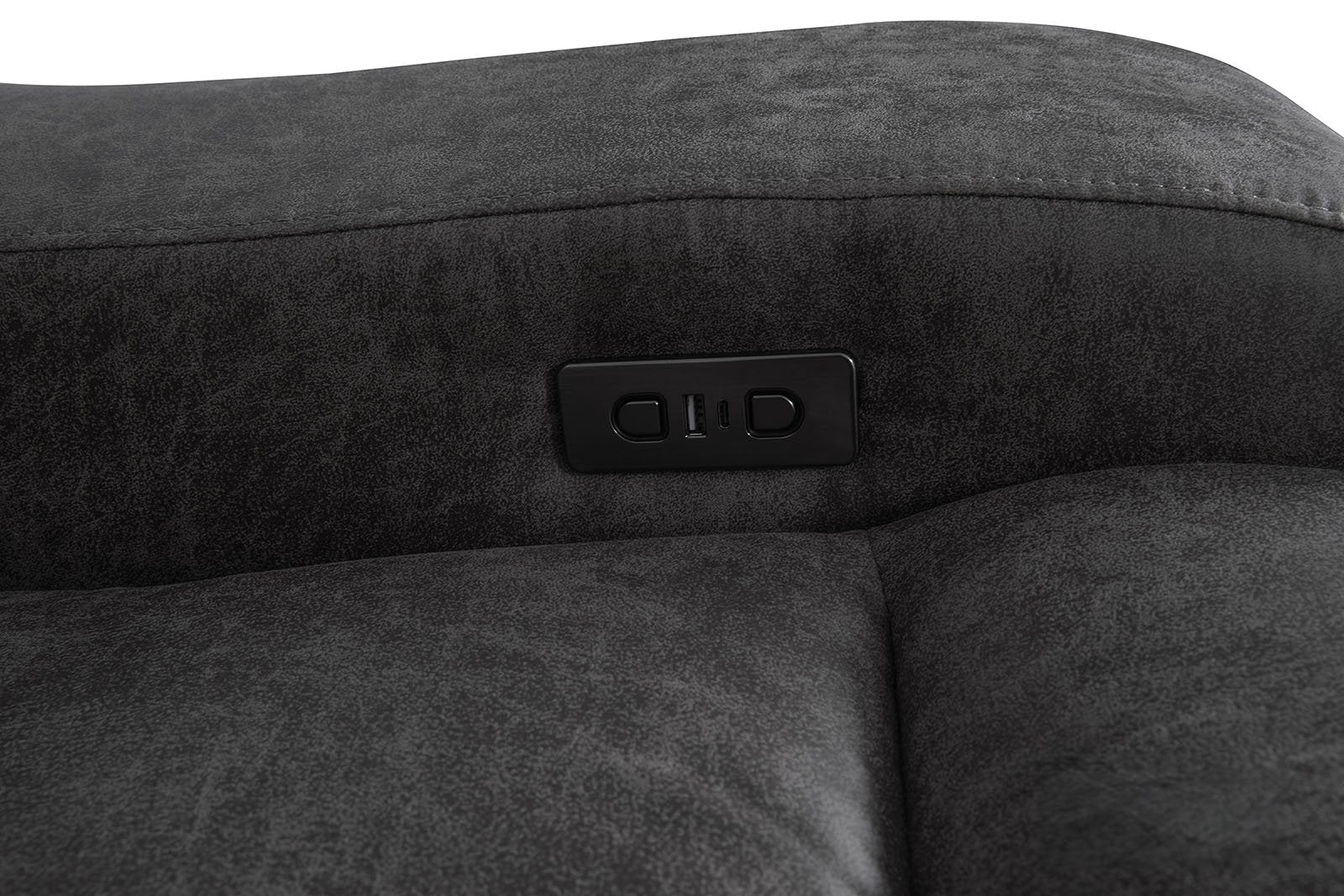 Demetrius Power Sofa, Dark Gray - Image 4