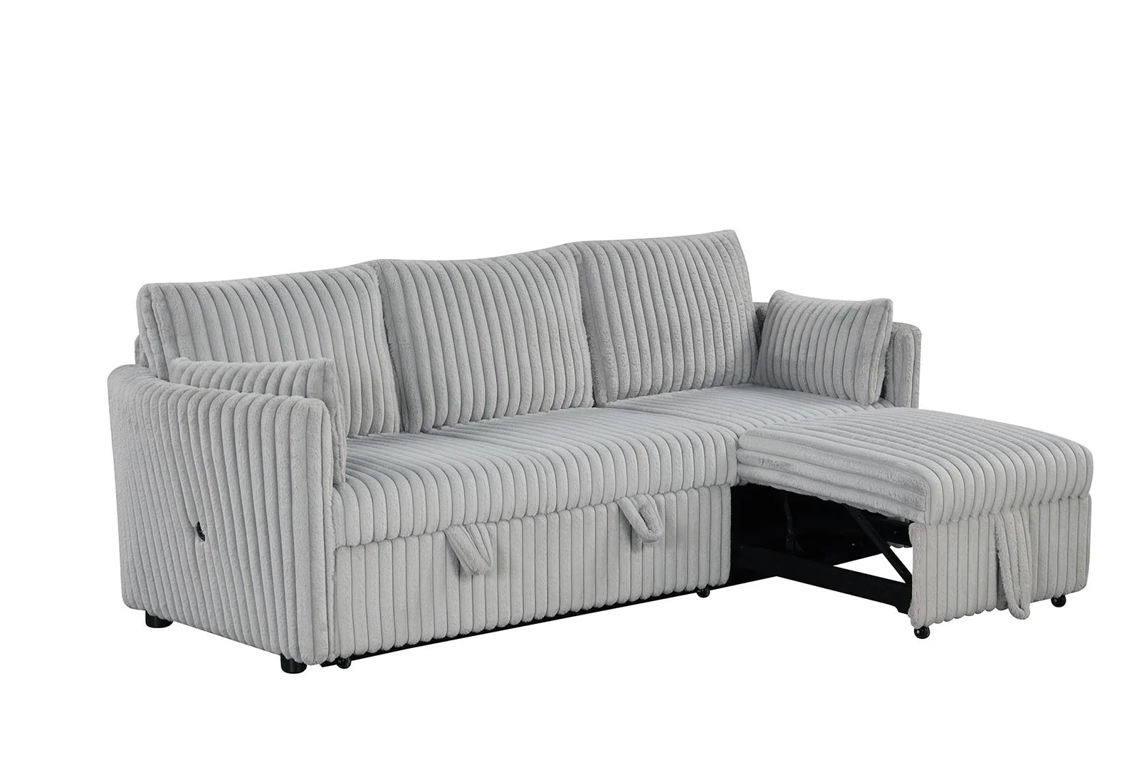 Denholme Sectional w/ Pull Out, Gray - Image 2