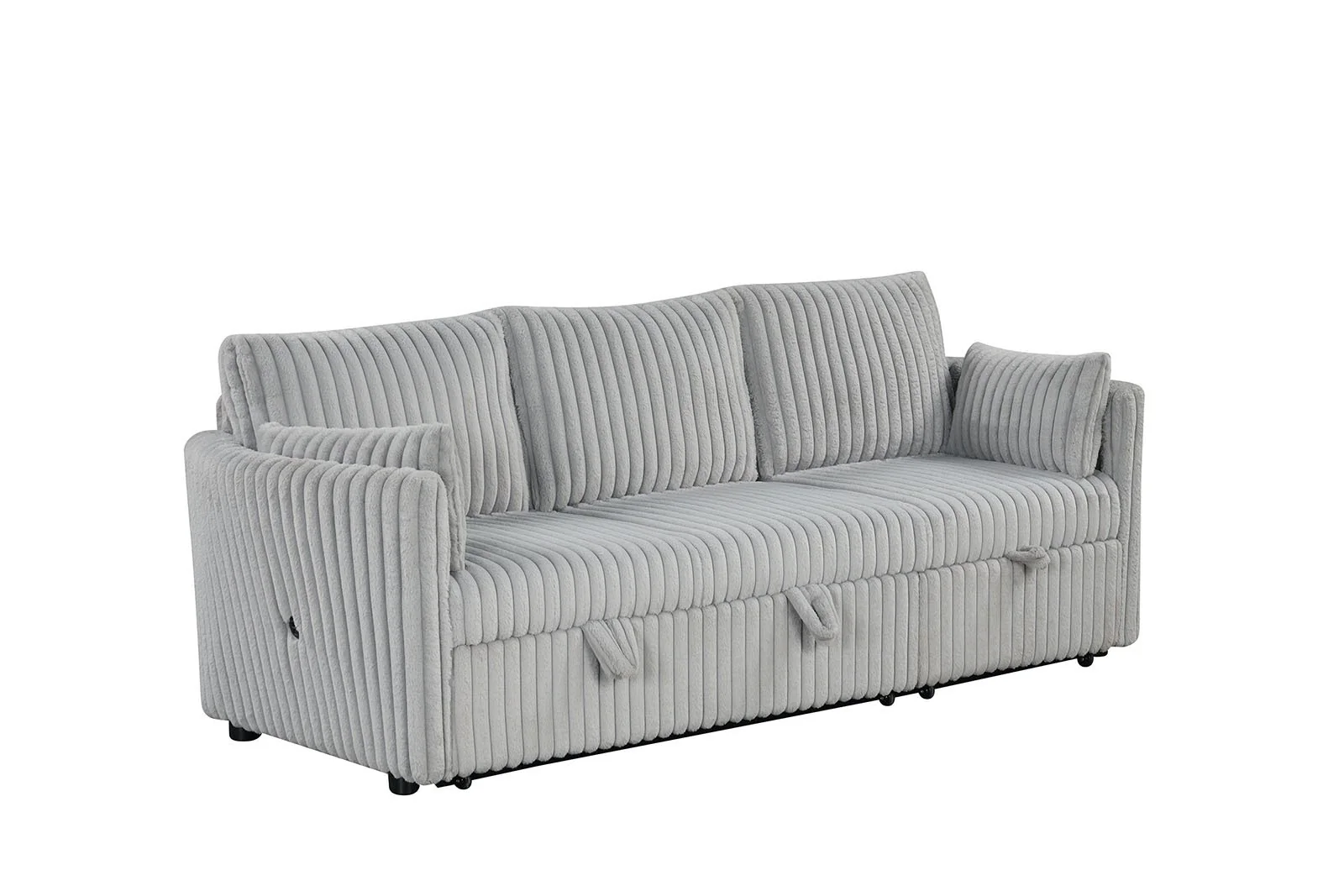 Denholme Sectional w/ Pull Out, Gray - Image 3