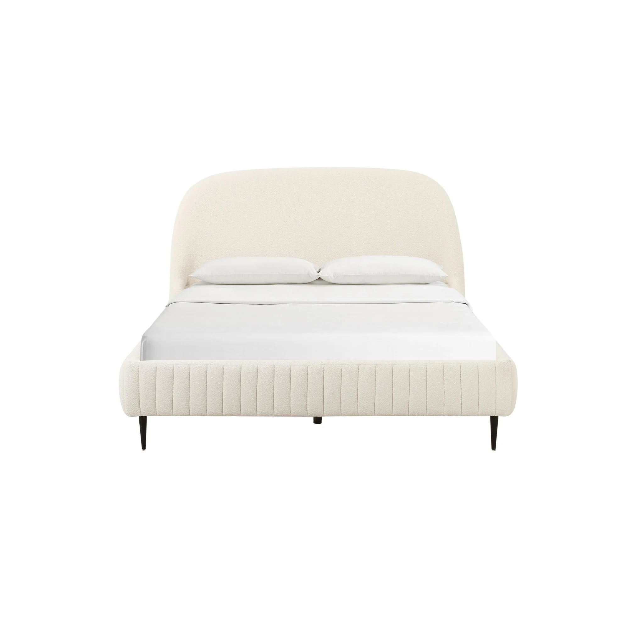 Denise Cream Boucle Bed in King - Image 3