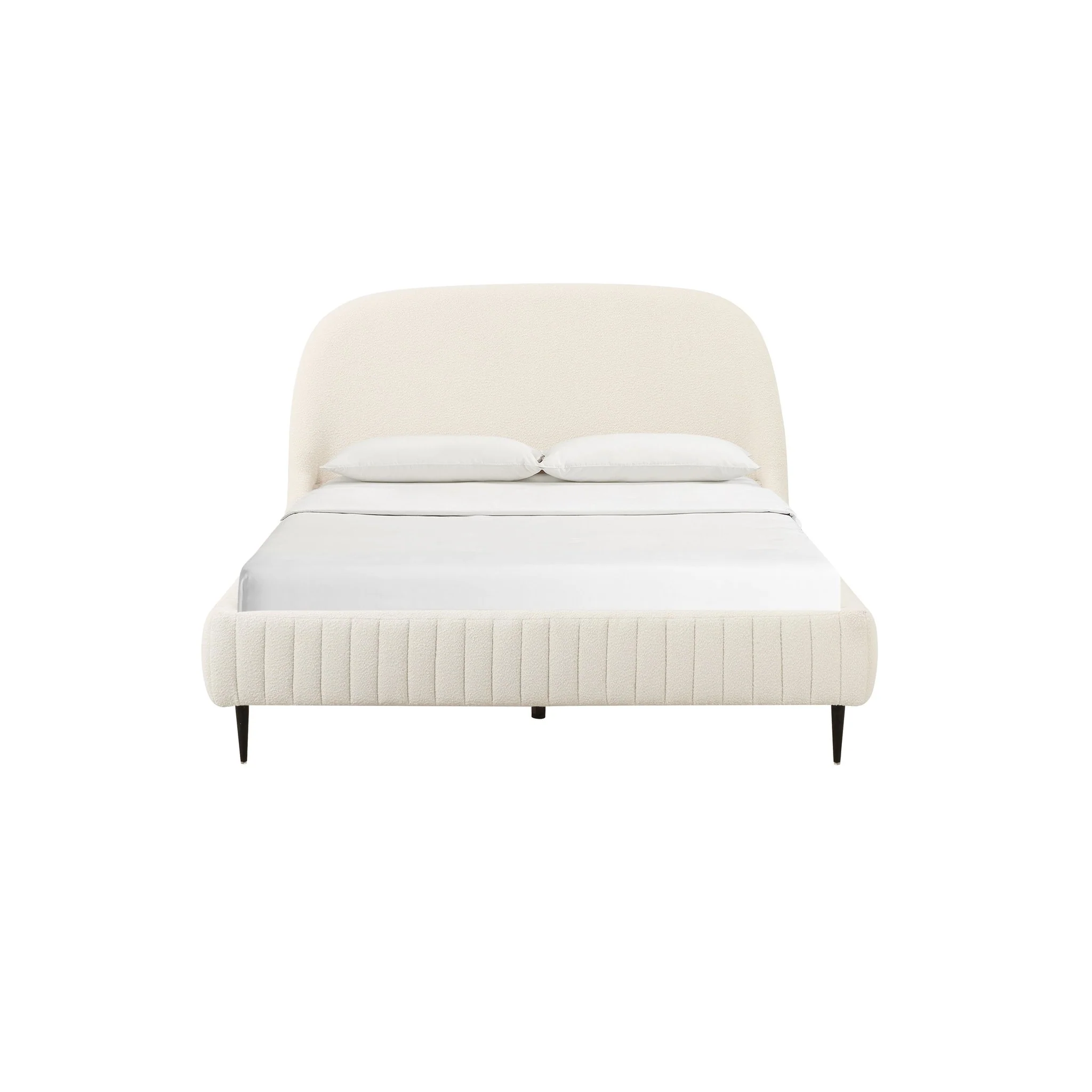 Denise Cream Boucle Bed in Queen - Image 3