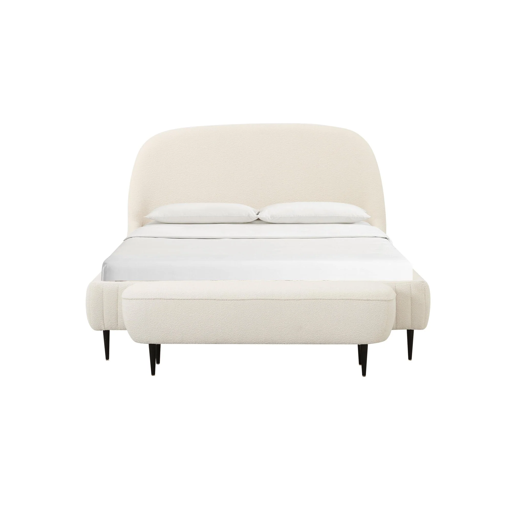 Denise Cream Boucle Bed in Queen - Image 5