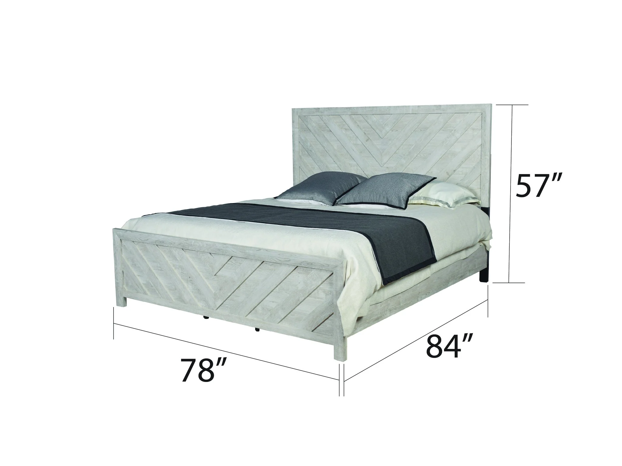 Denver King Bed Rustic Natural - Image 4